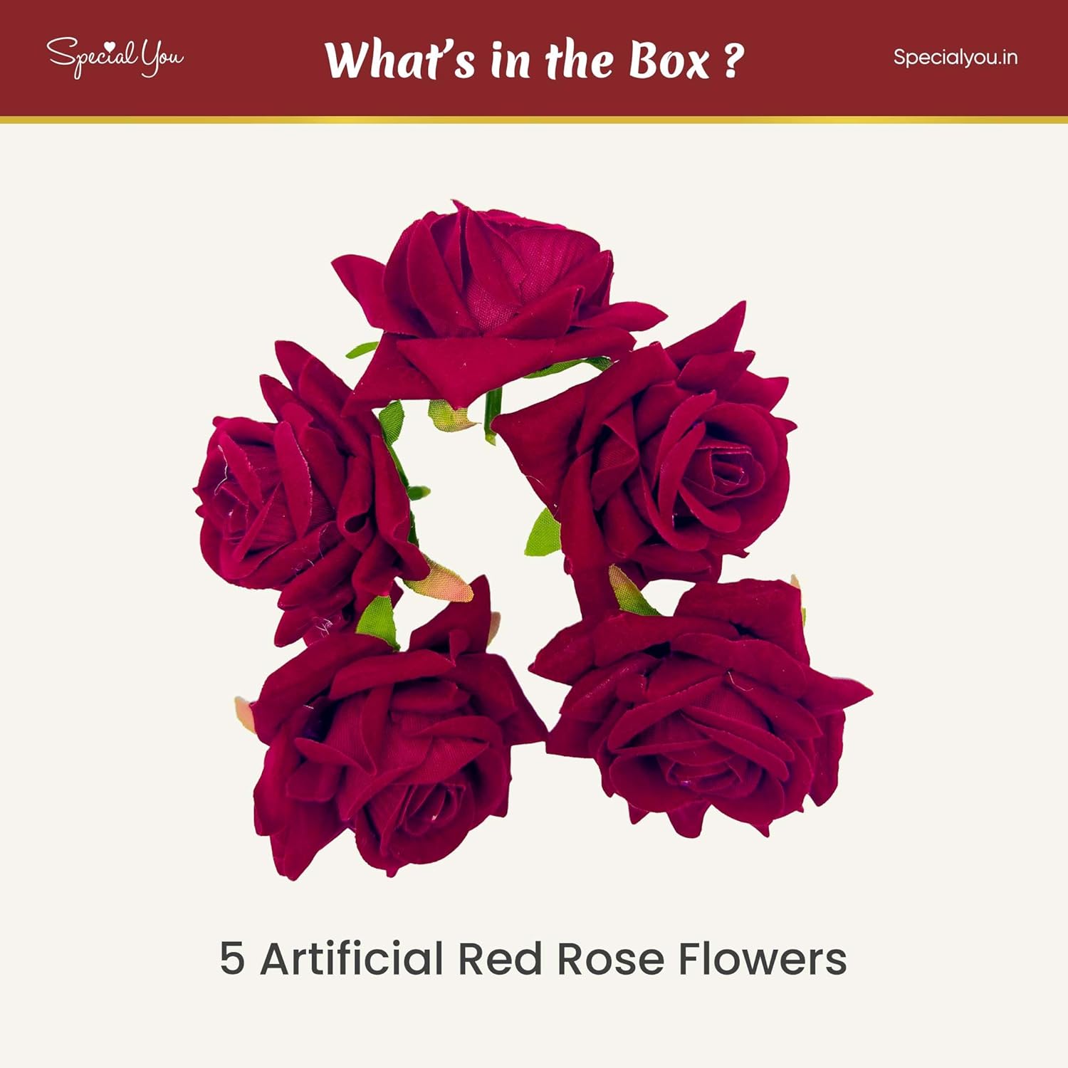 The warm glow red rose flower décor kit