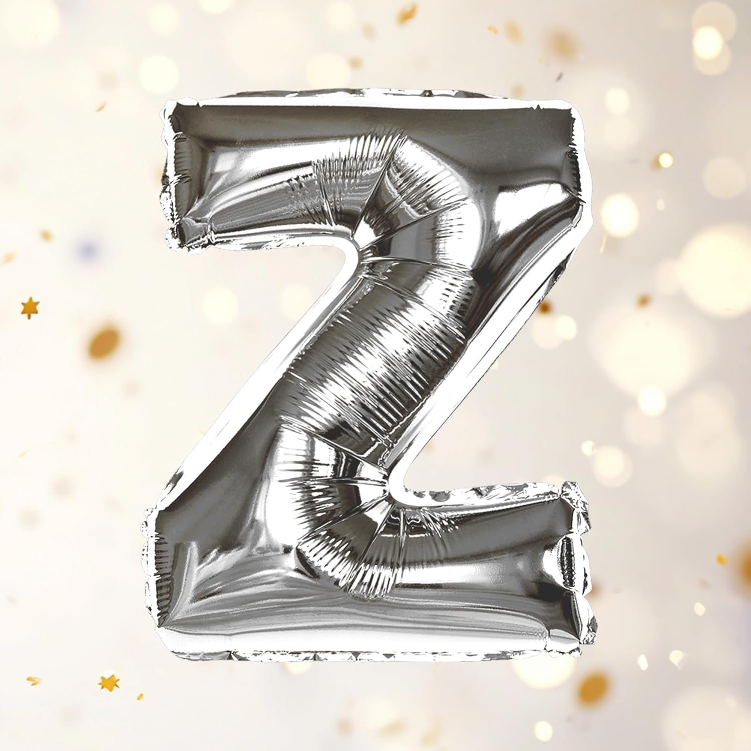 Silver Z Letter Foil Balloon