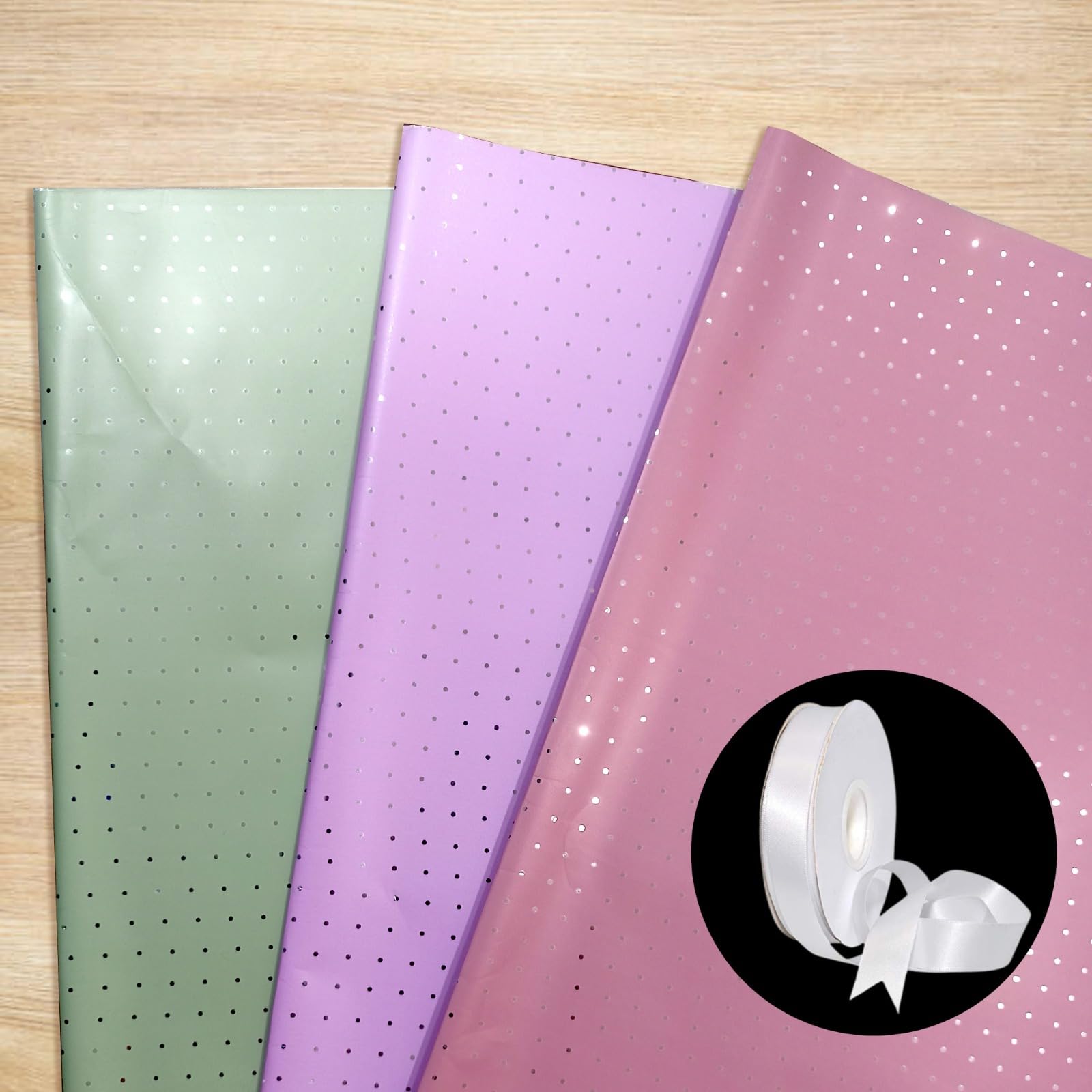 Gift Wrapping Sheets- (Dotted)-6 Sheet