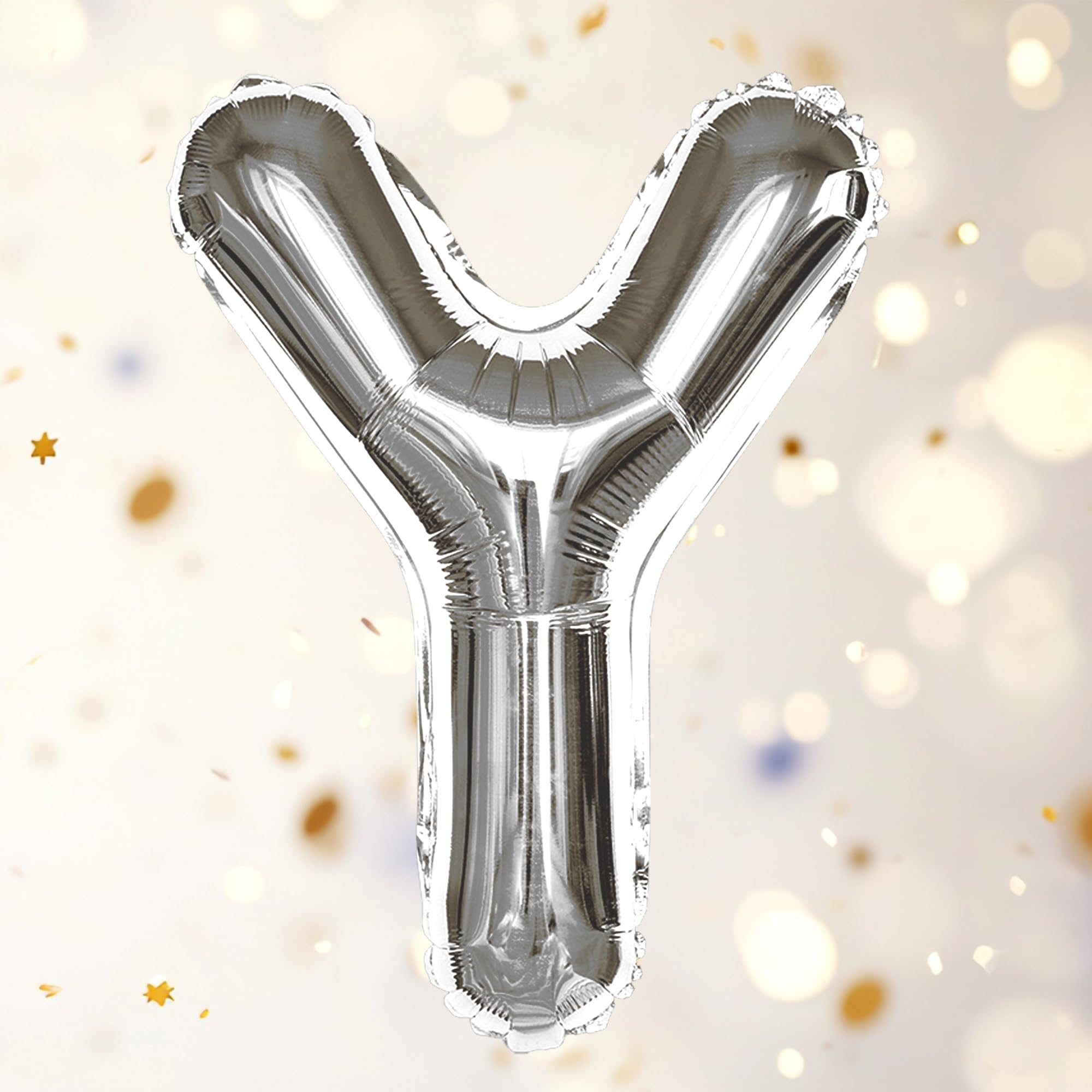 Silver Y Letter Foil Balloon