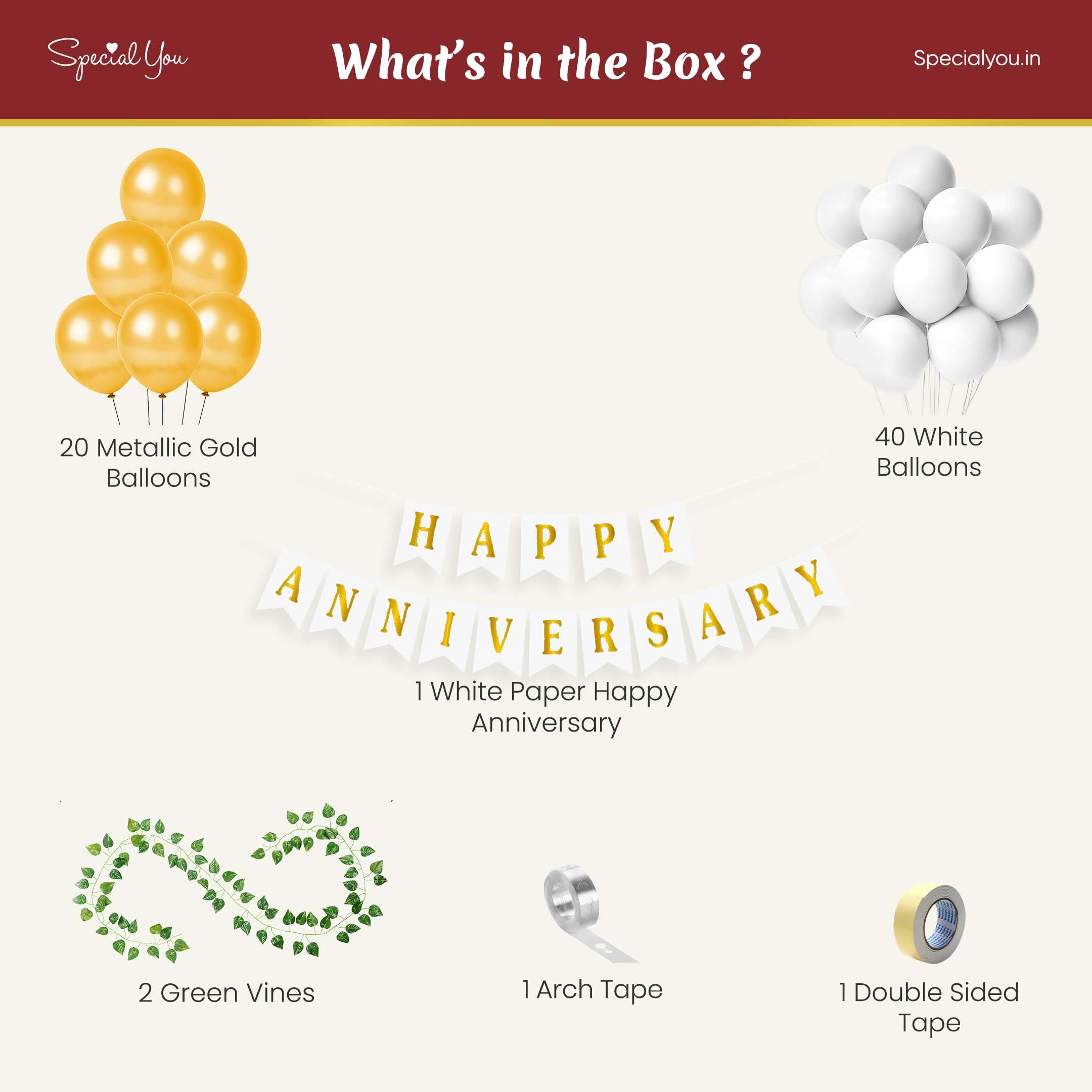 Dazzling theme with DIY Anniversary Kit