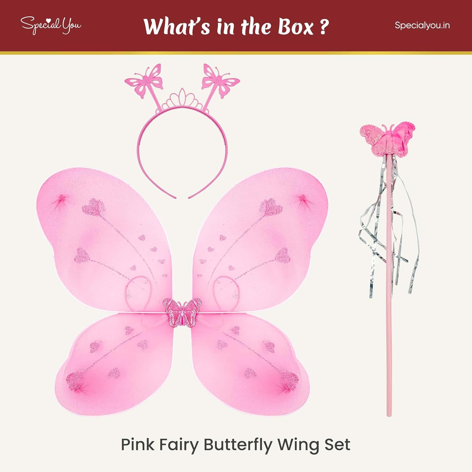 Pink Fairy Butterfly Wings