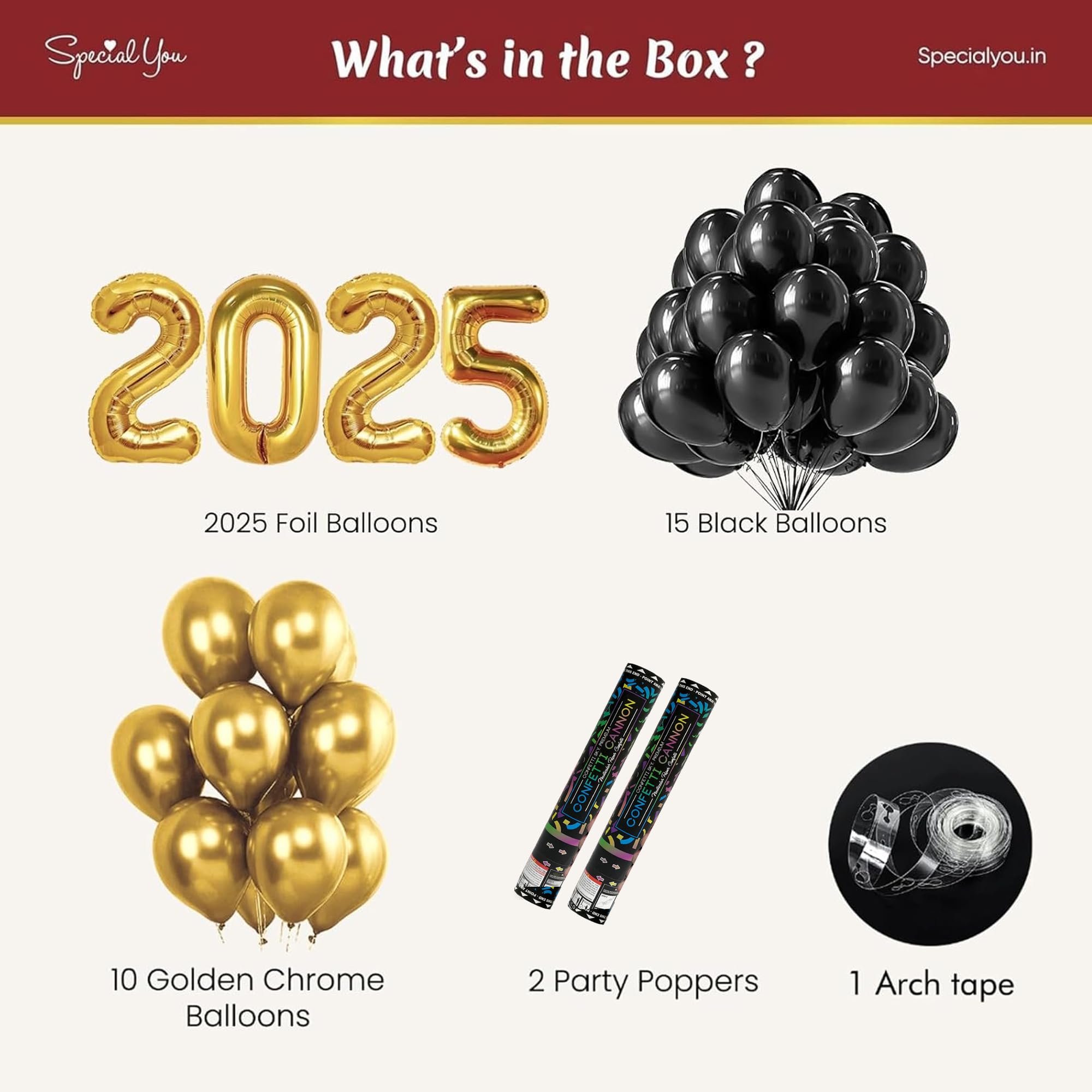 New Year 2025 Celebration Party Decor