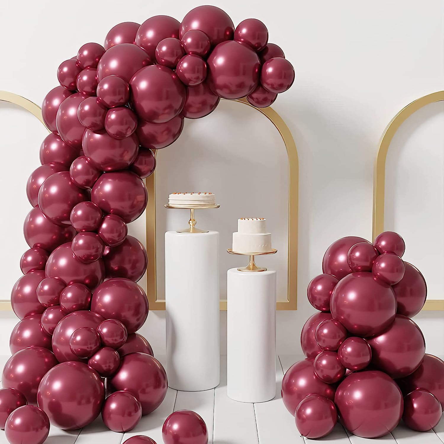 burgundy balloons for birthday decoration