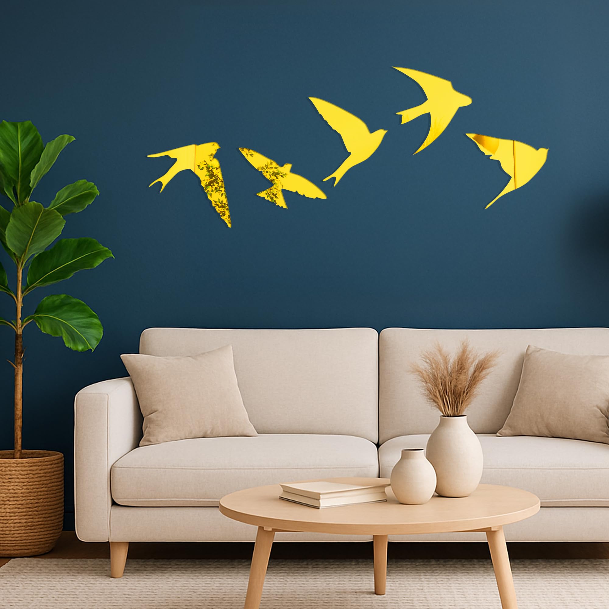 Birds Acrylic Stickers for Home Decoration