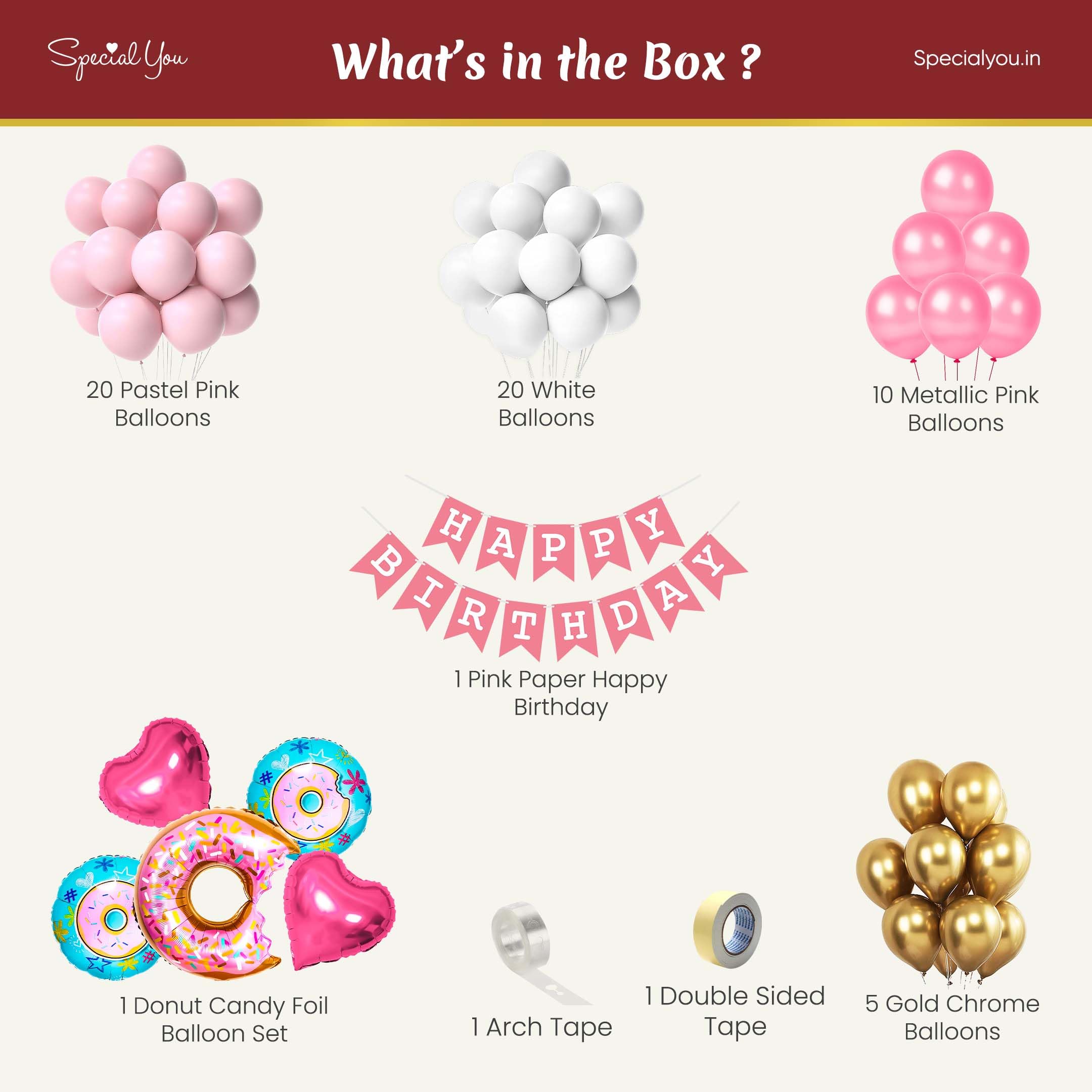 donut theme decoration items