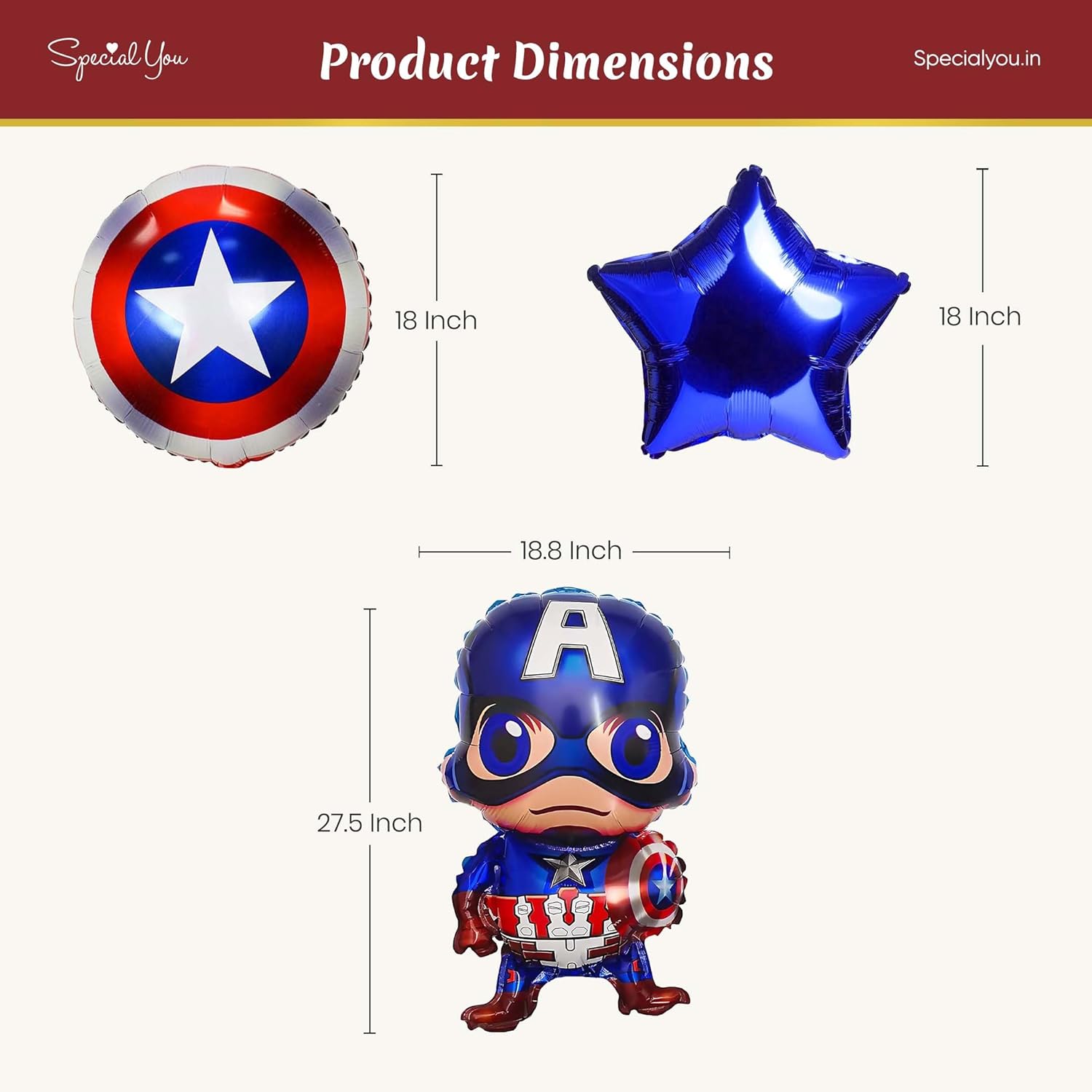 captain america foil balloon