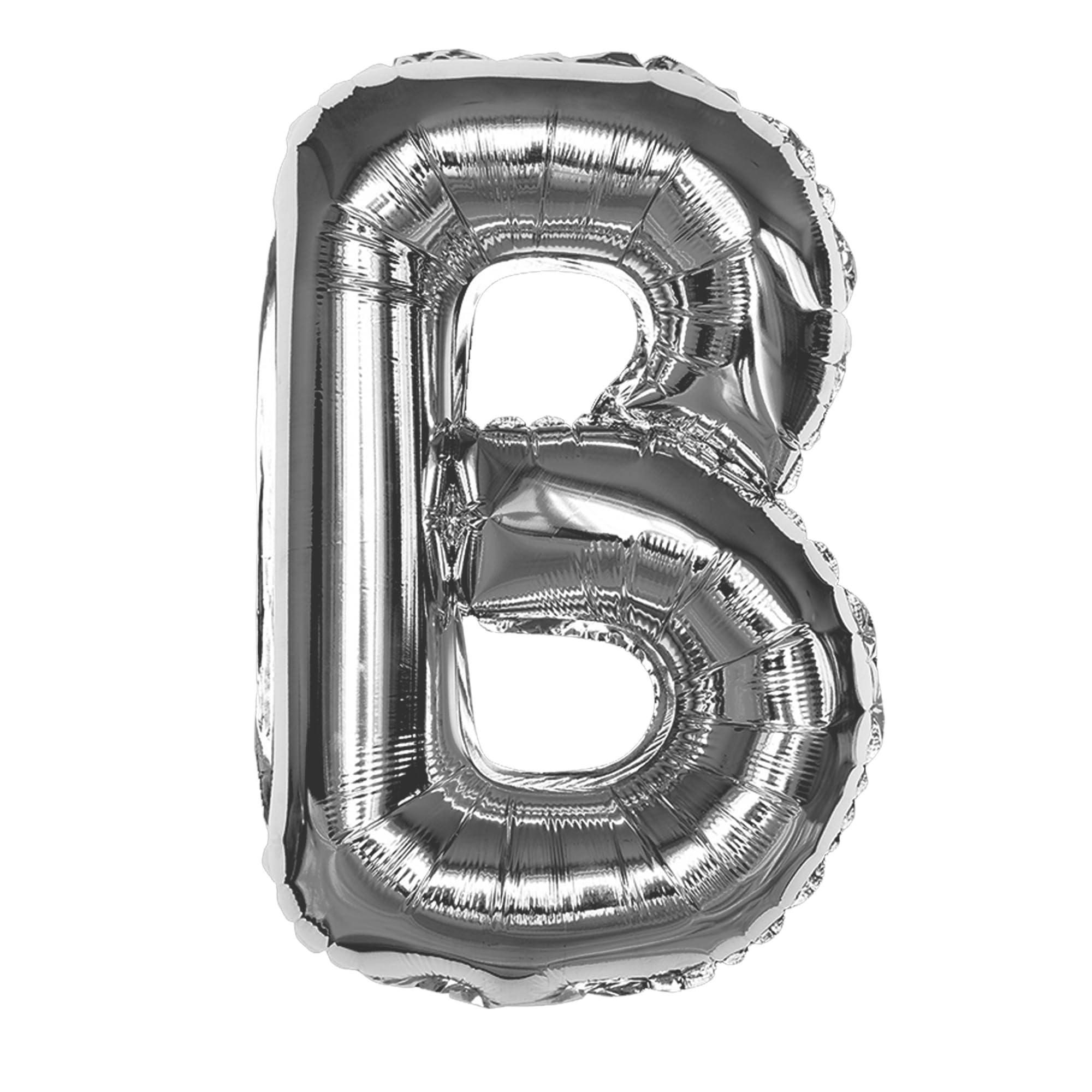 Silver B Letter Foil Balloon