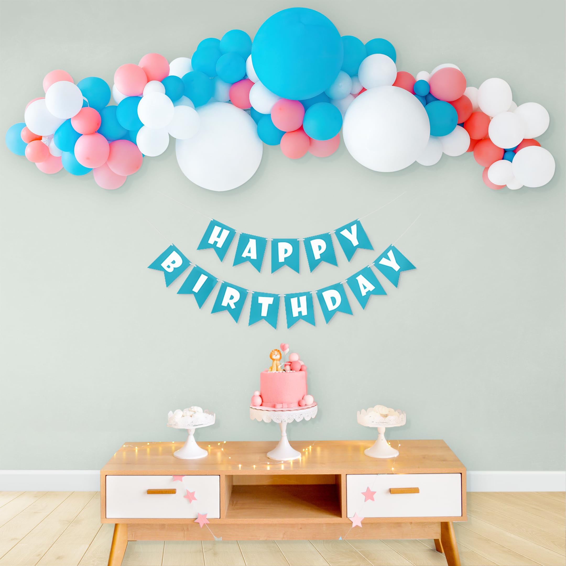 Pastel Theme Happy Birthday Decoration Items for Boys and Girls