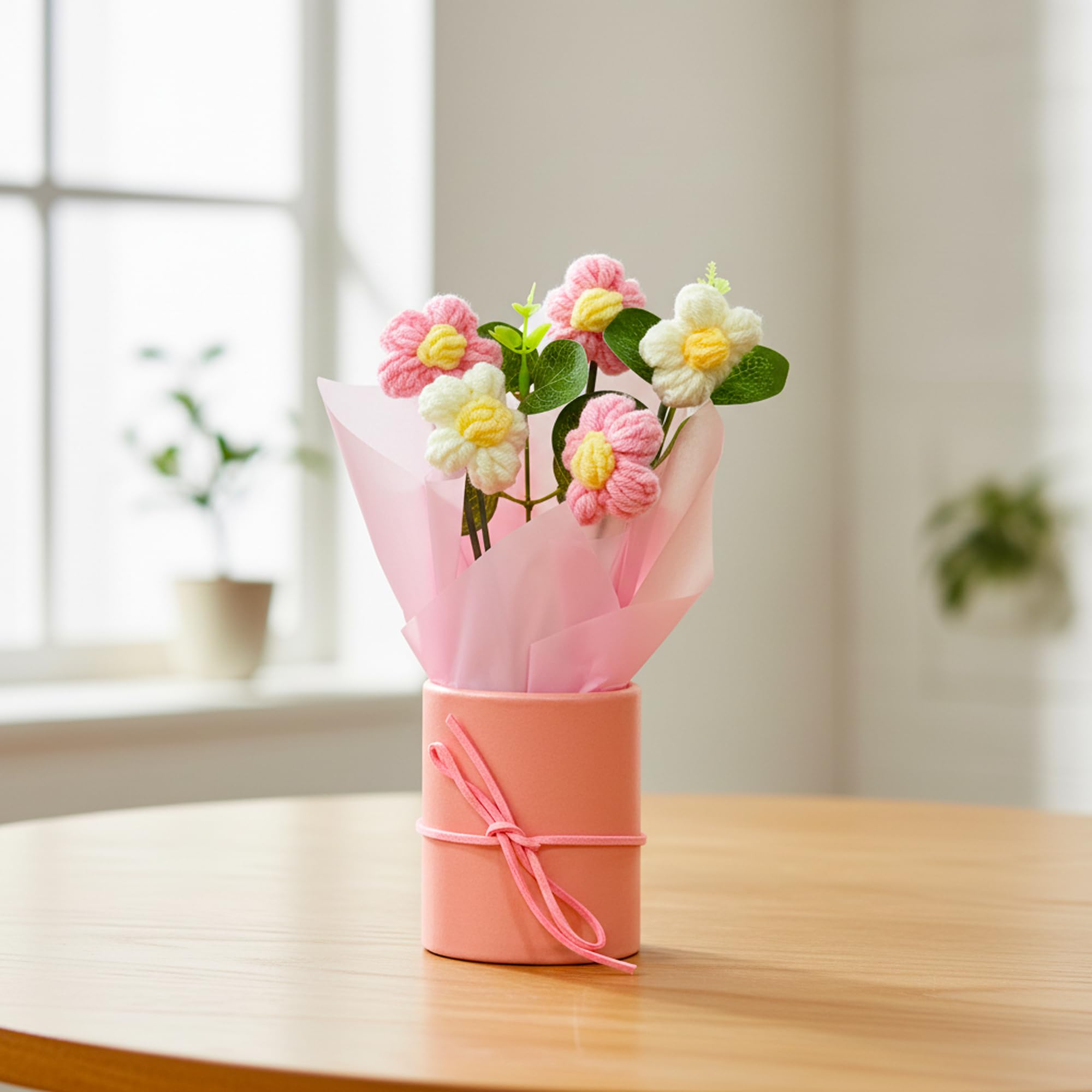 Crochet Flower Bouquet Gift for Valentine Day