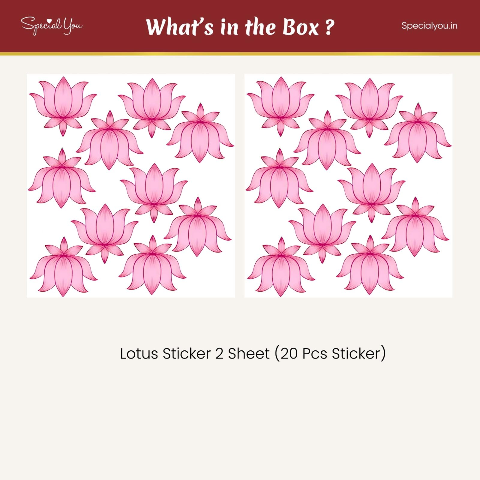 Elegant Festive Lotus Decor Kit