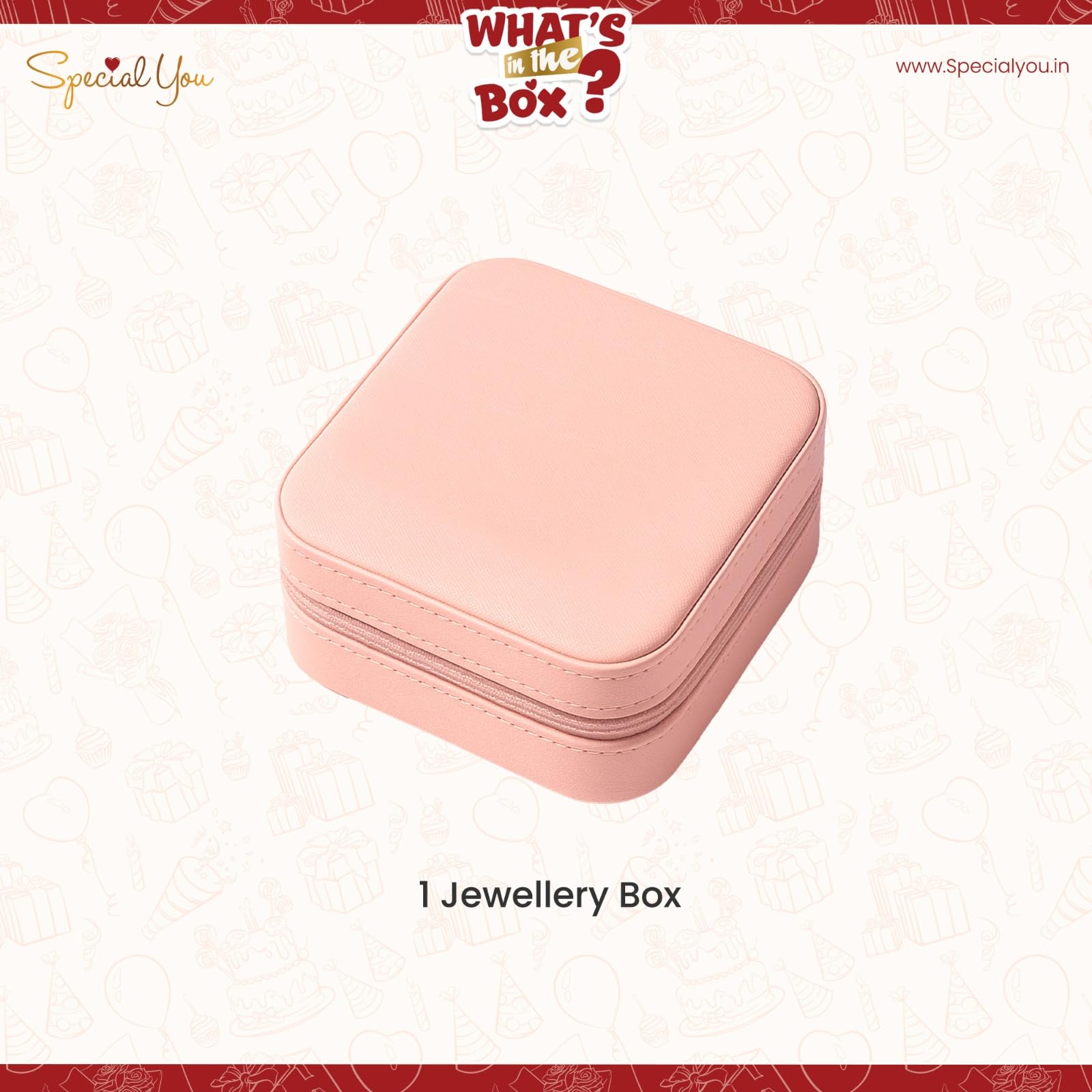 Peach Jewellery Organisers Box