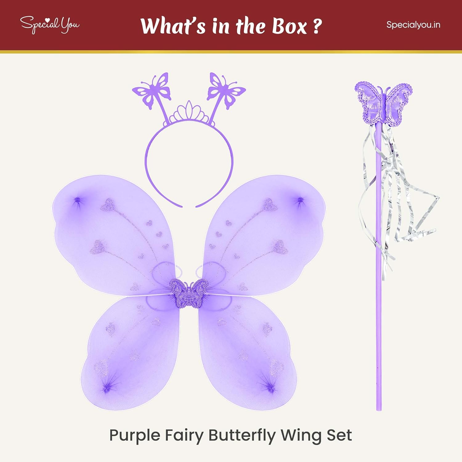 Purple Fairy Butterfly Wings