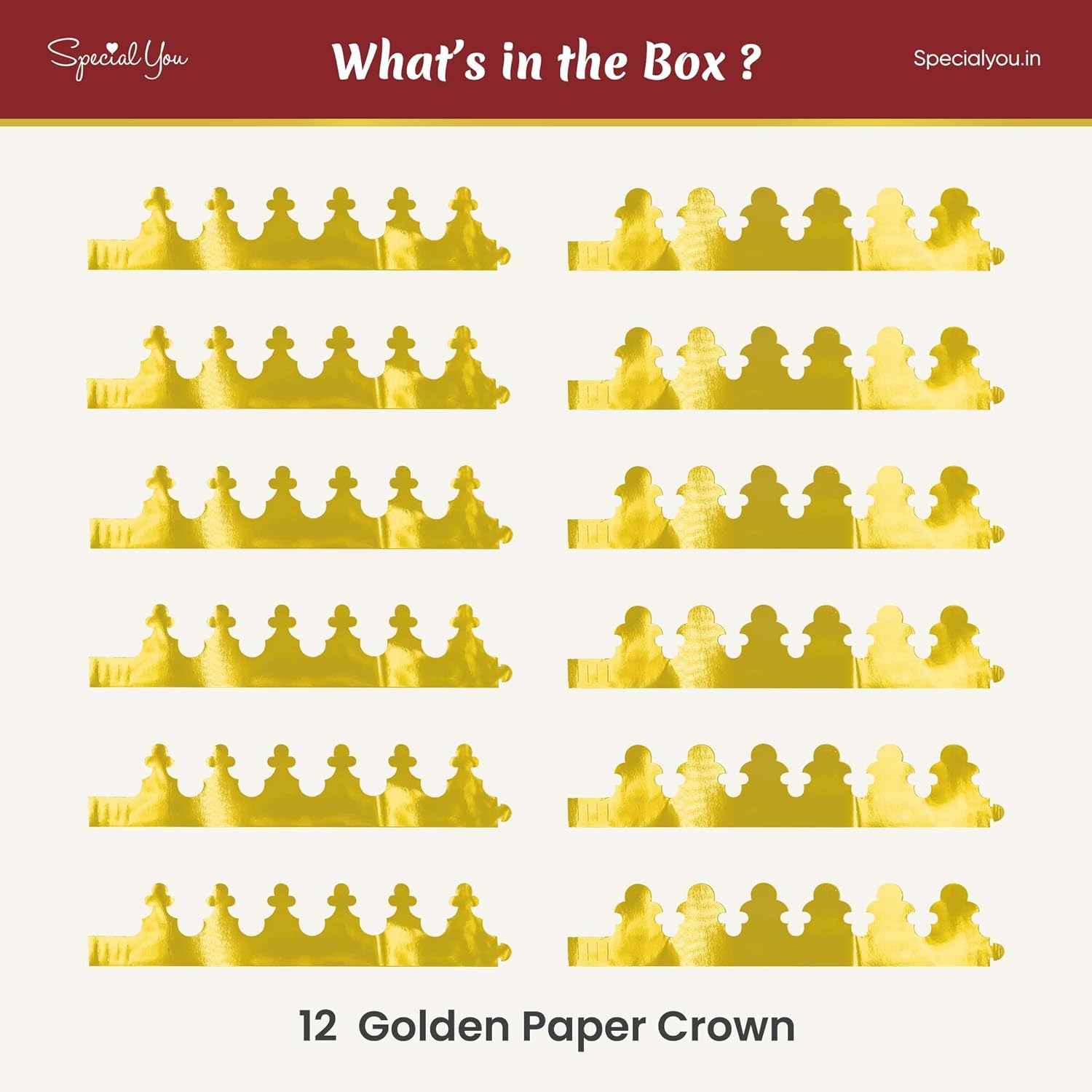 Gold Paper Crowns DIY for Party