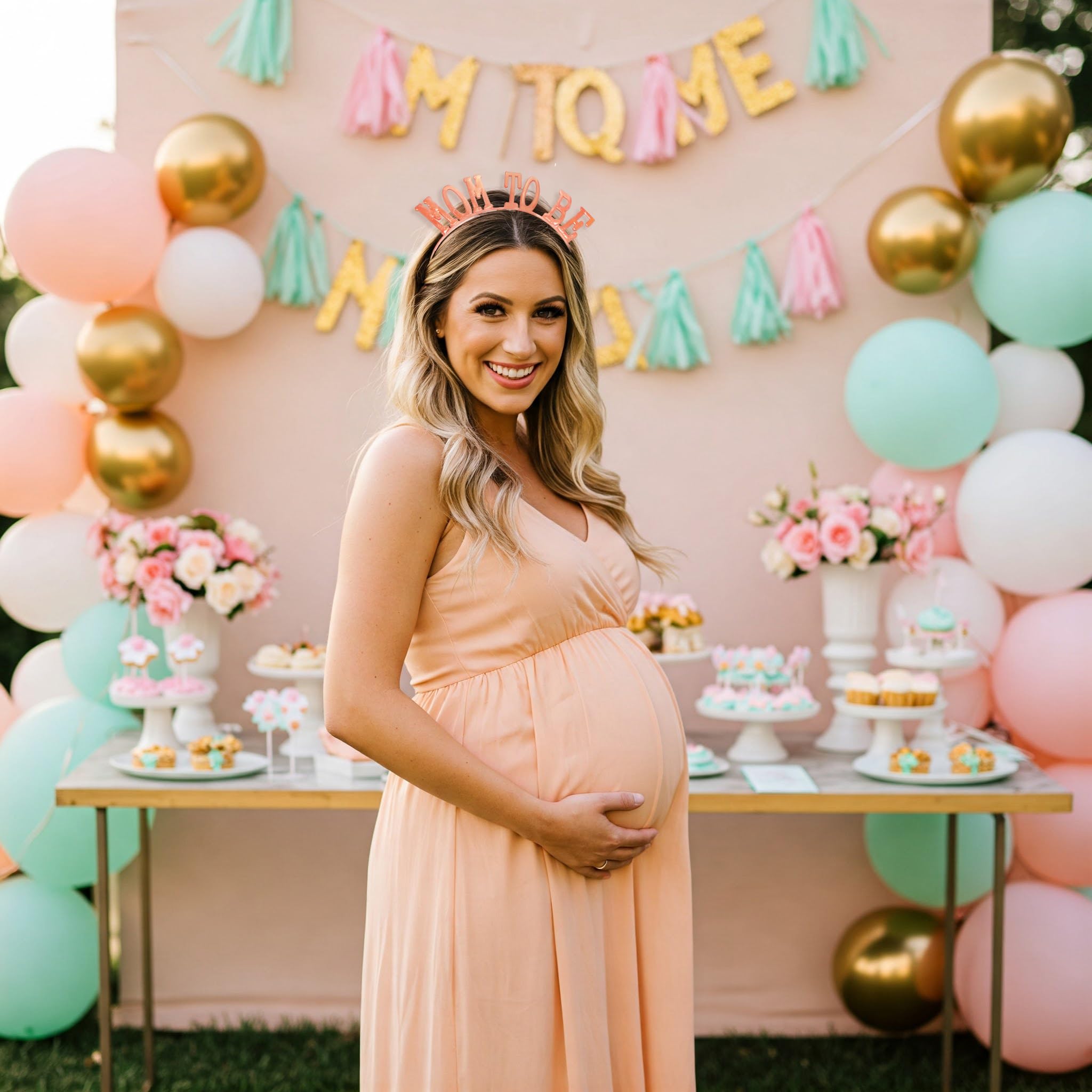 Mom to be Headband (Rose Gold)