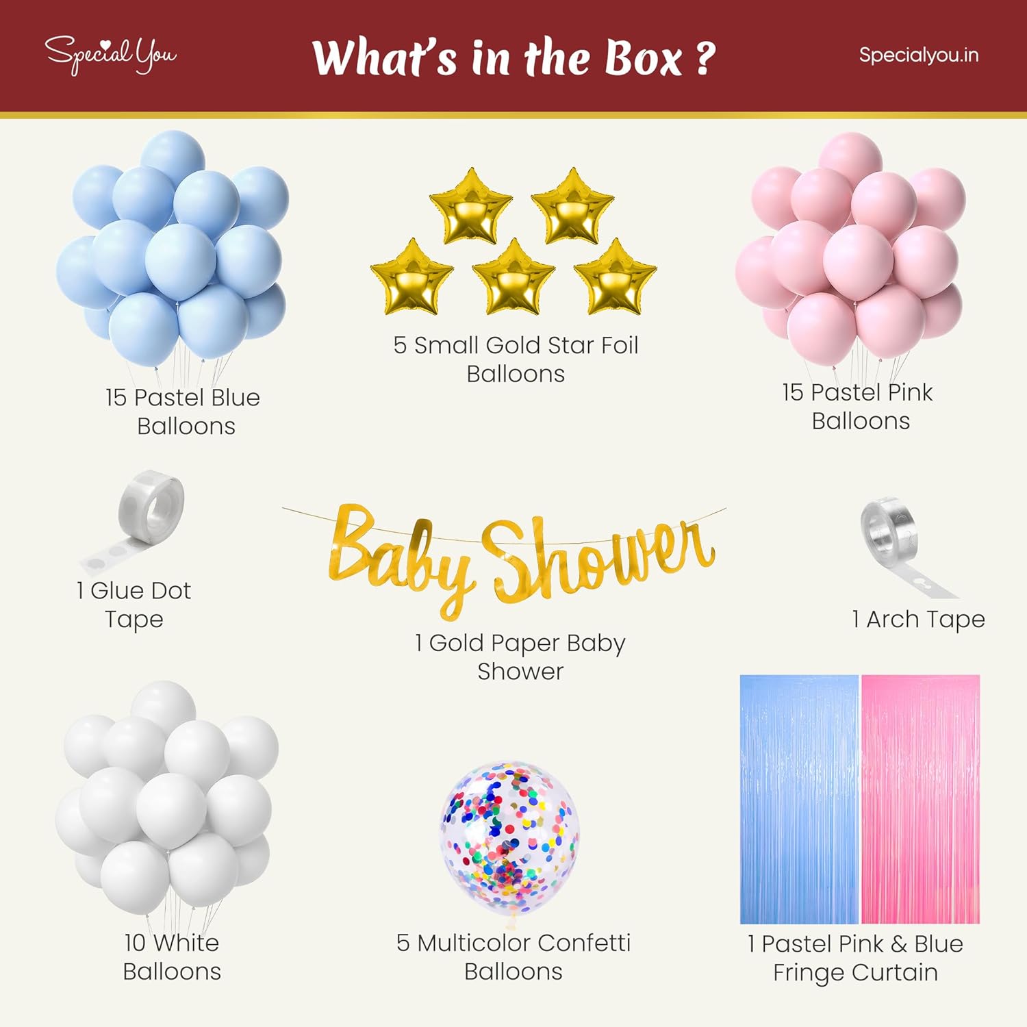 "Pastel Paradise: Baby Shower DIY Decor kit "