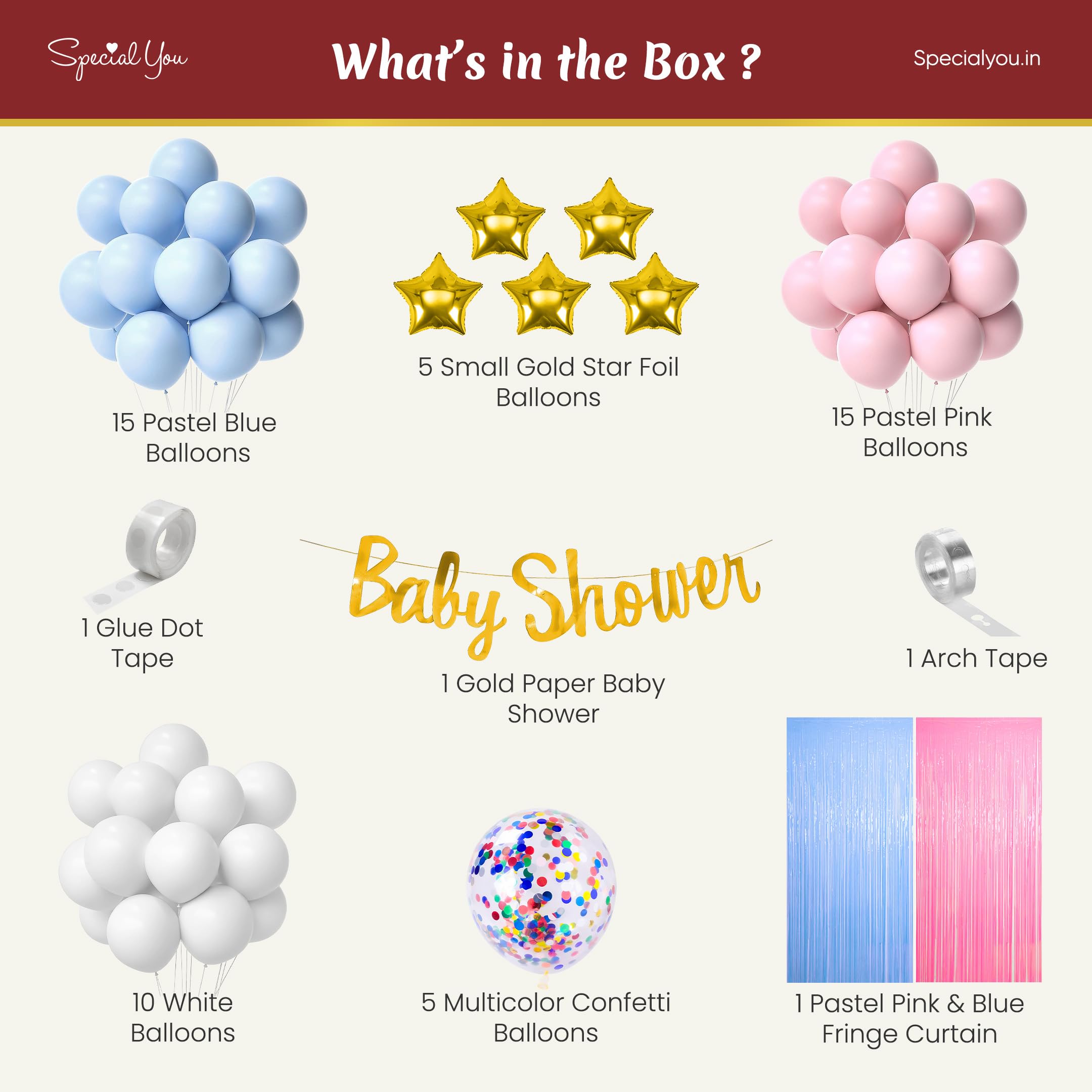 "Pastel Paradise: Baby Shower DIY Decor kit "