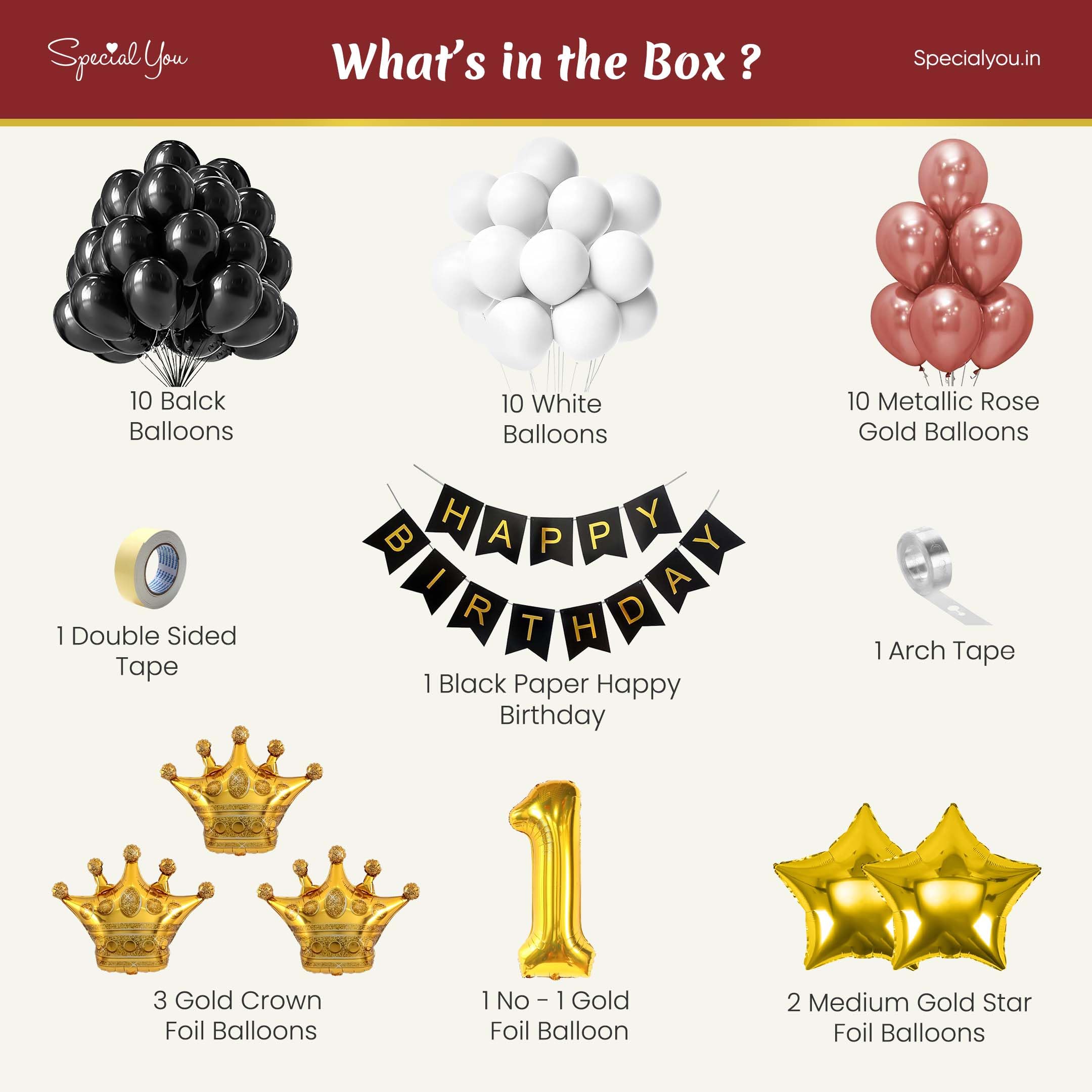 crown foil balloons