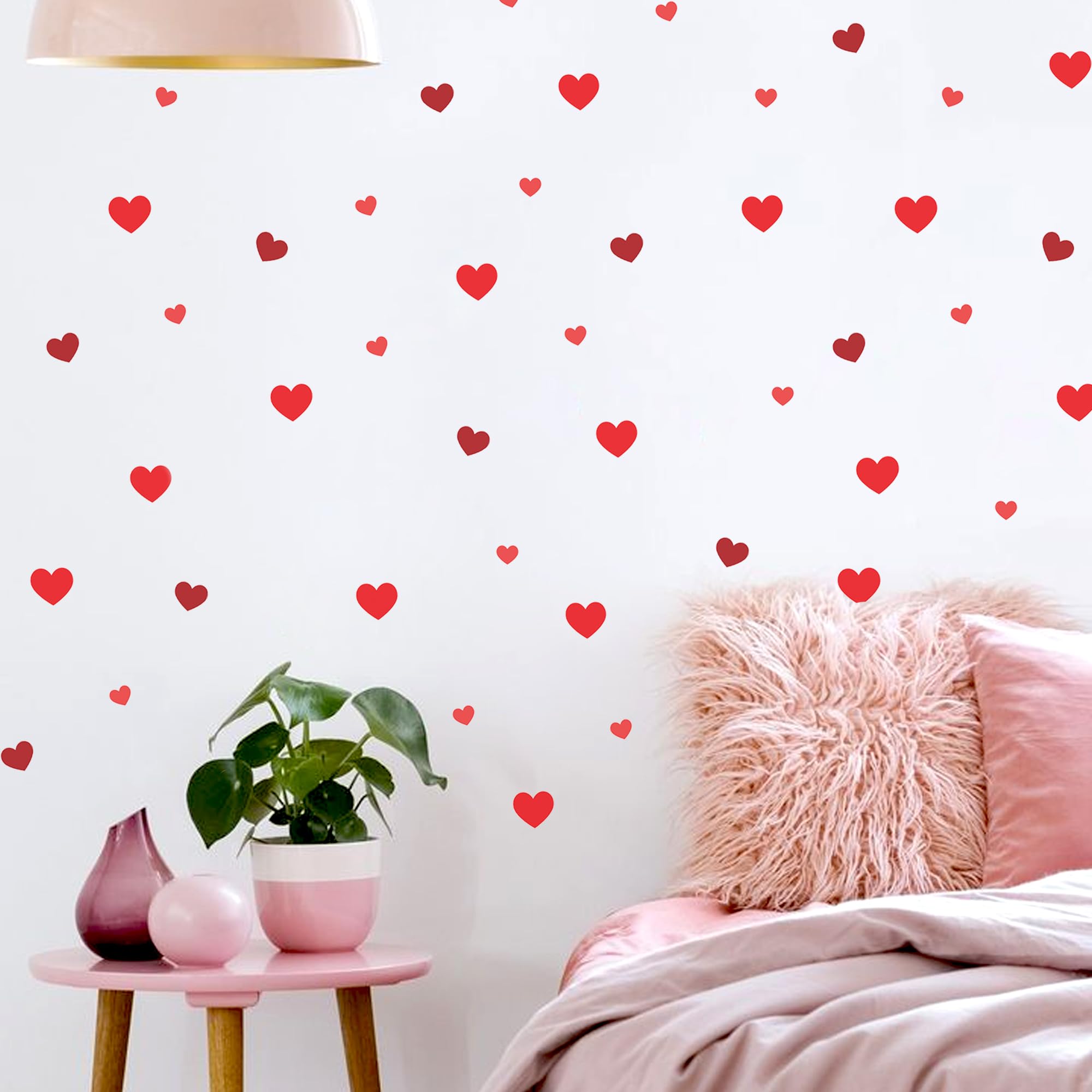 Red Heart Wall Stickers for Home Decoration