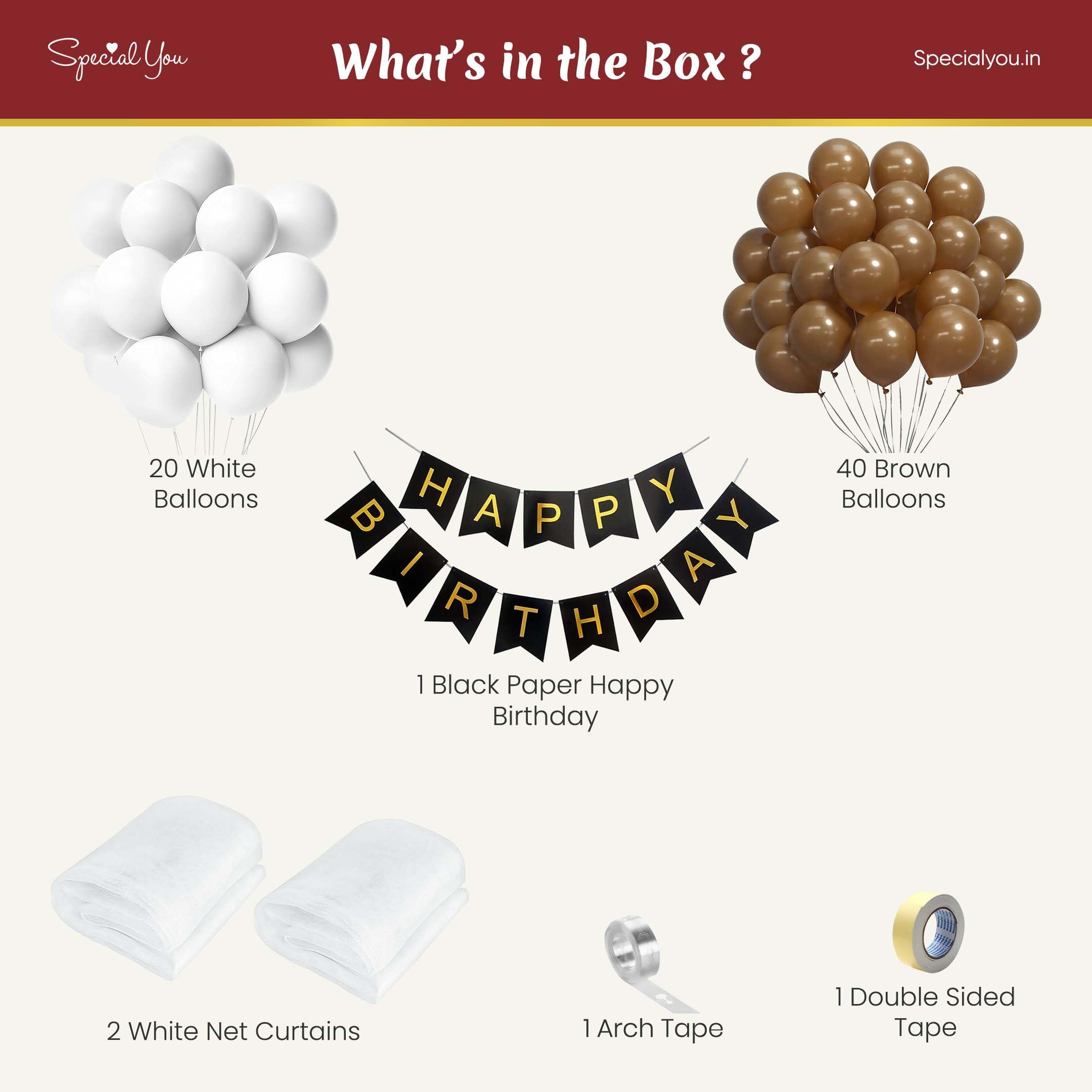 Yummy Chocolate Theme with DIY Birthday Kit