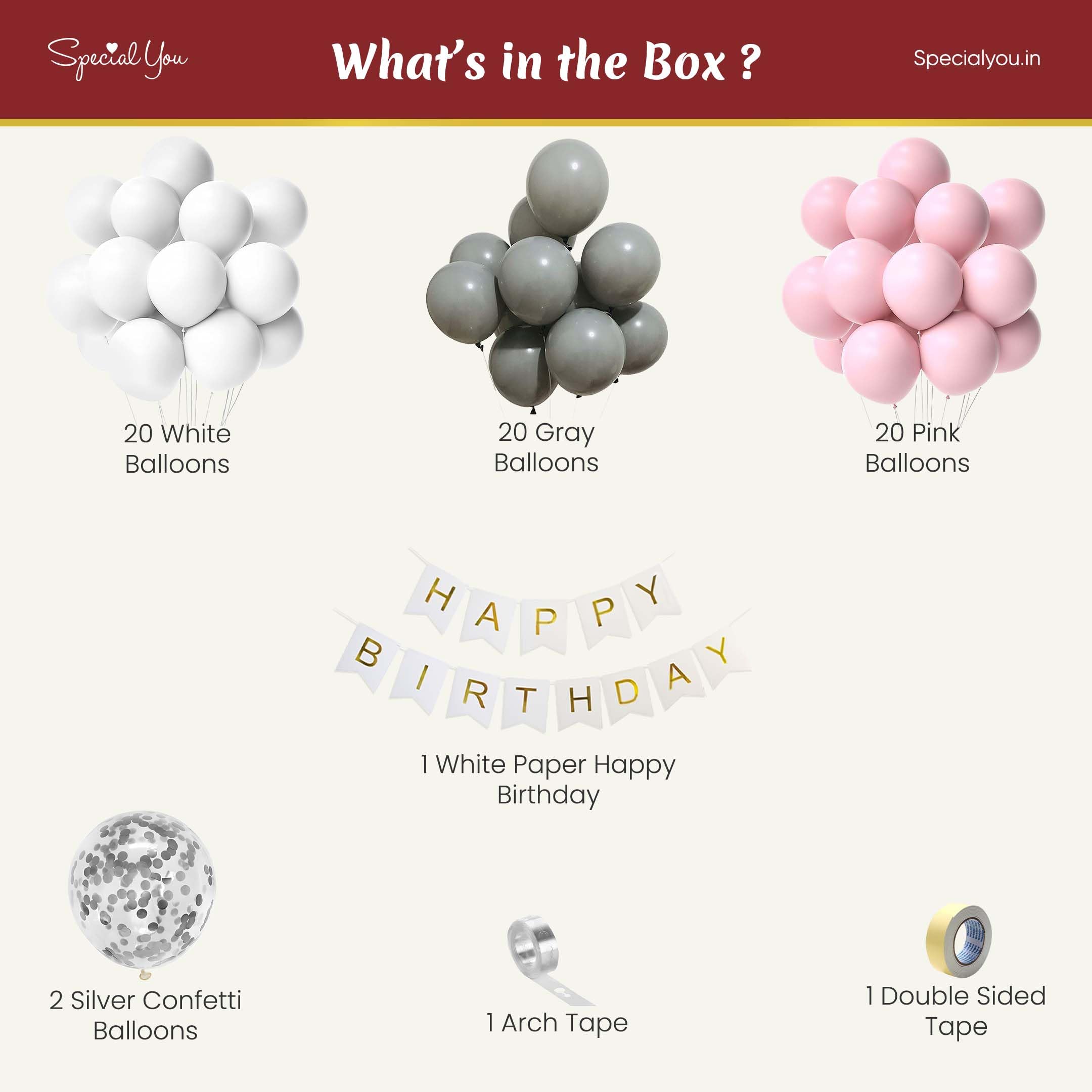 Mysterious Birthday Theme with Pastel Balloons