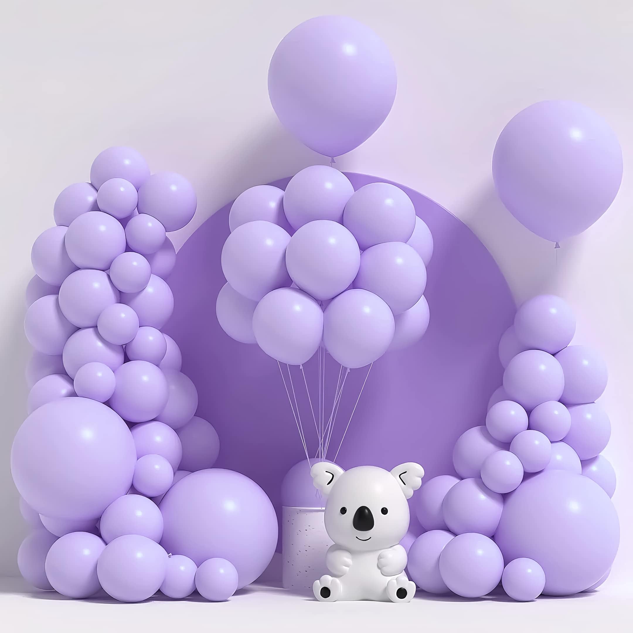 Pastel Purple Balloons for party decoration pack of 50 Items