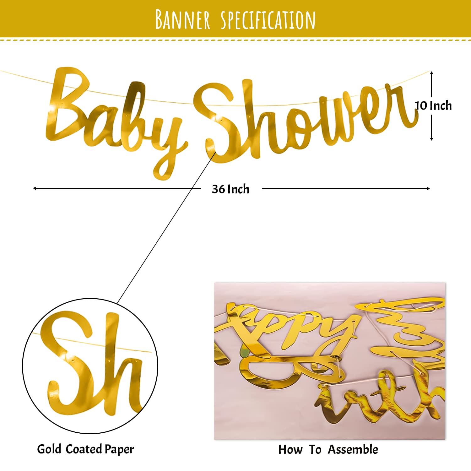 Highlight the celebration with DIY Baby shower Kit