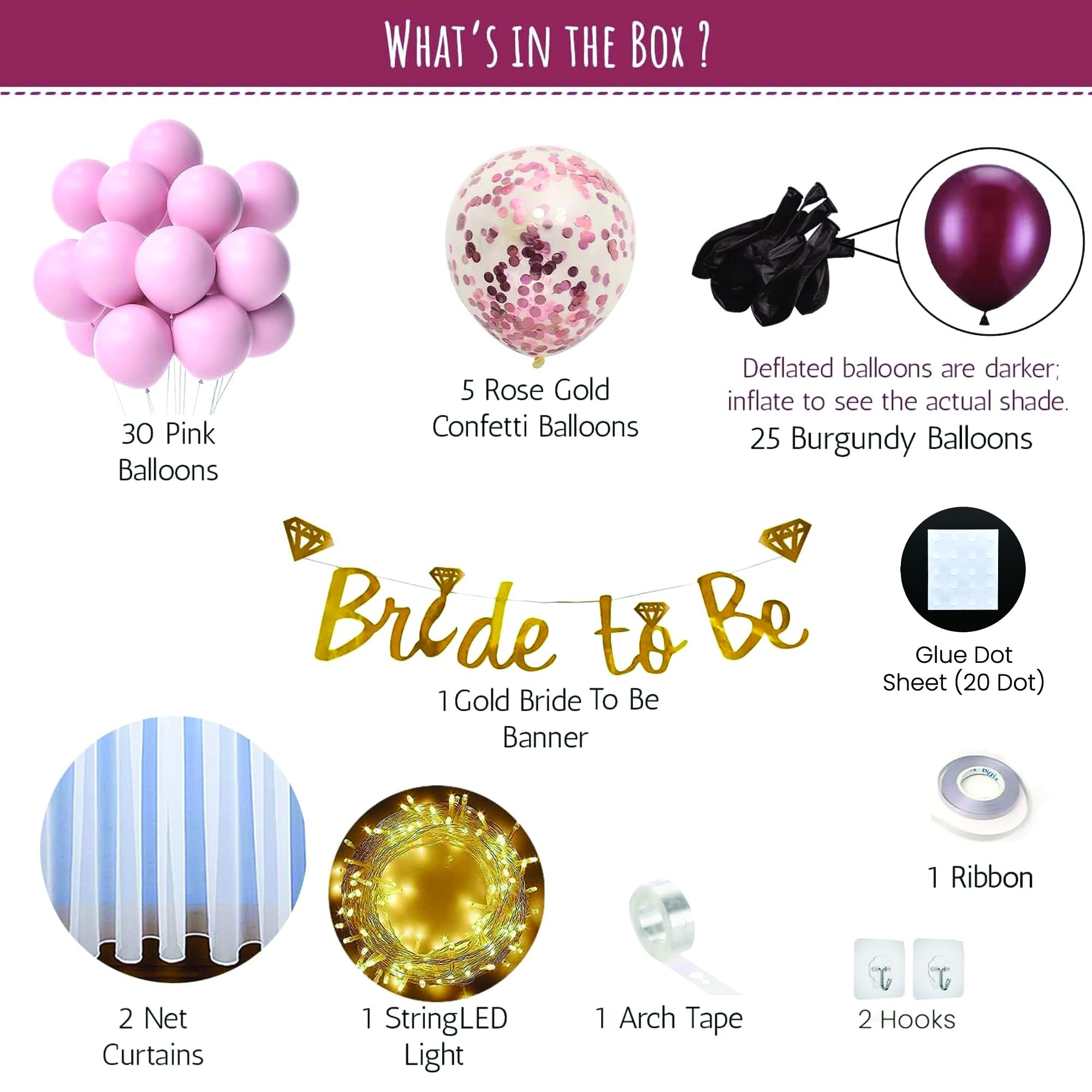 burgundy balloons