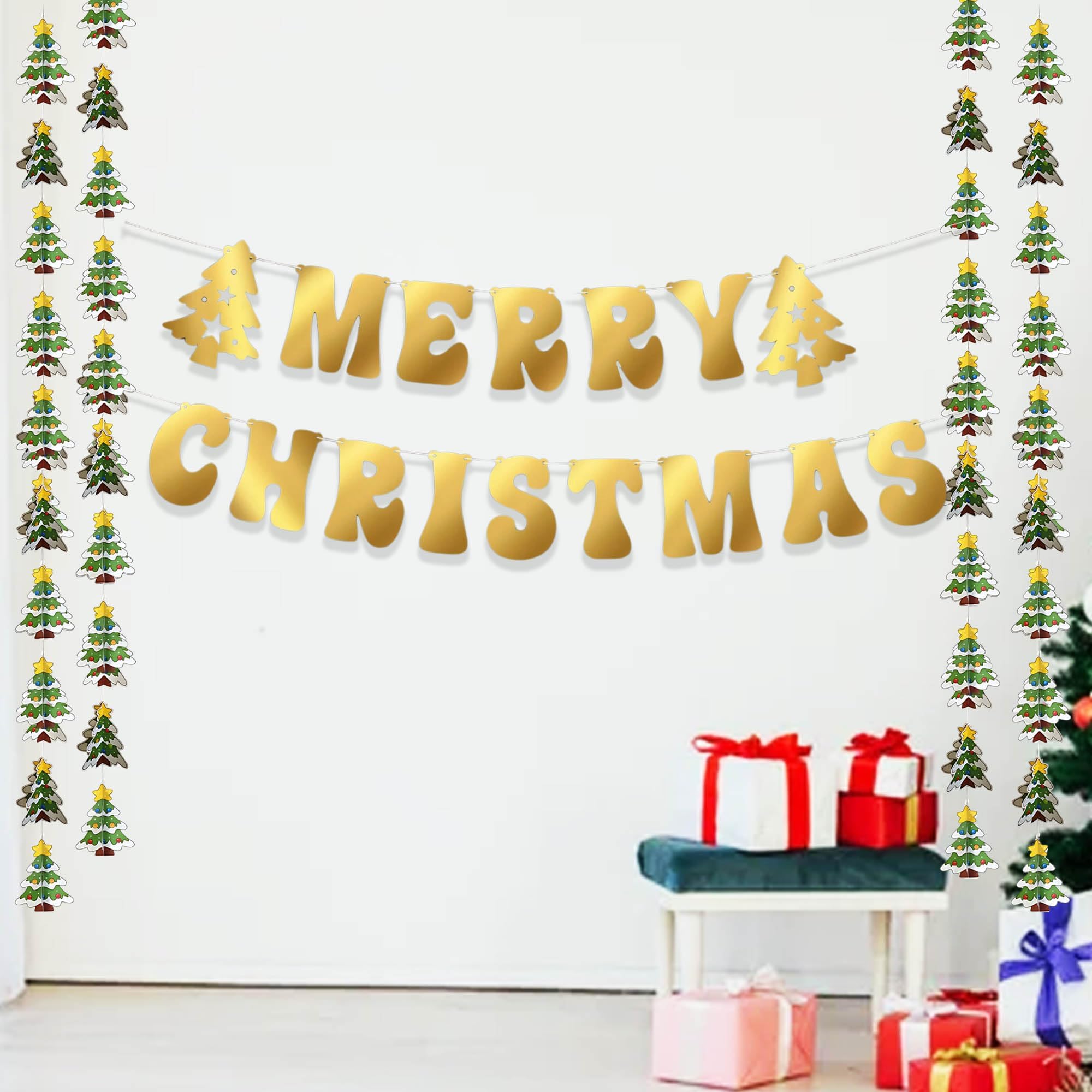 Tree frill with Merry Christmas Banner