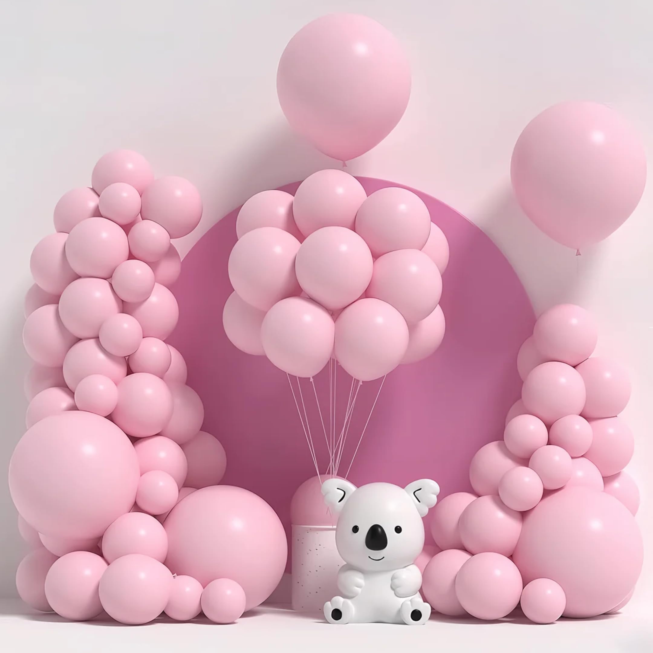 Pastel Pink Balloons party decoration for girls pack of 50 pcs