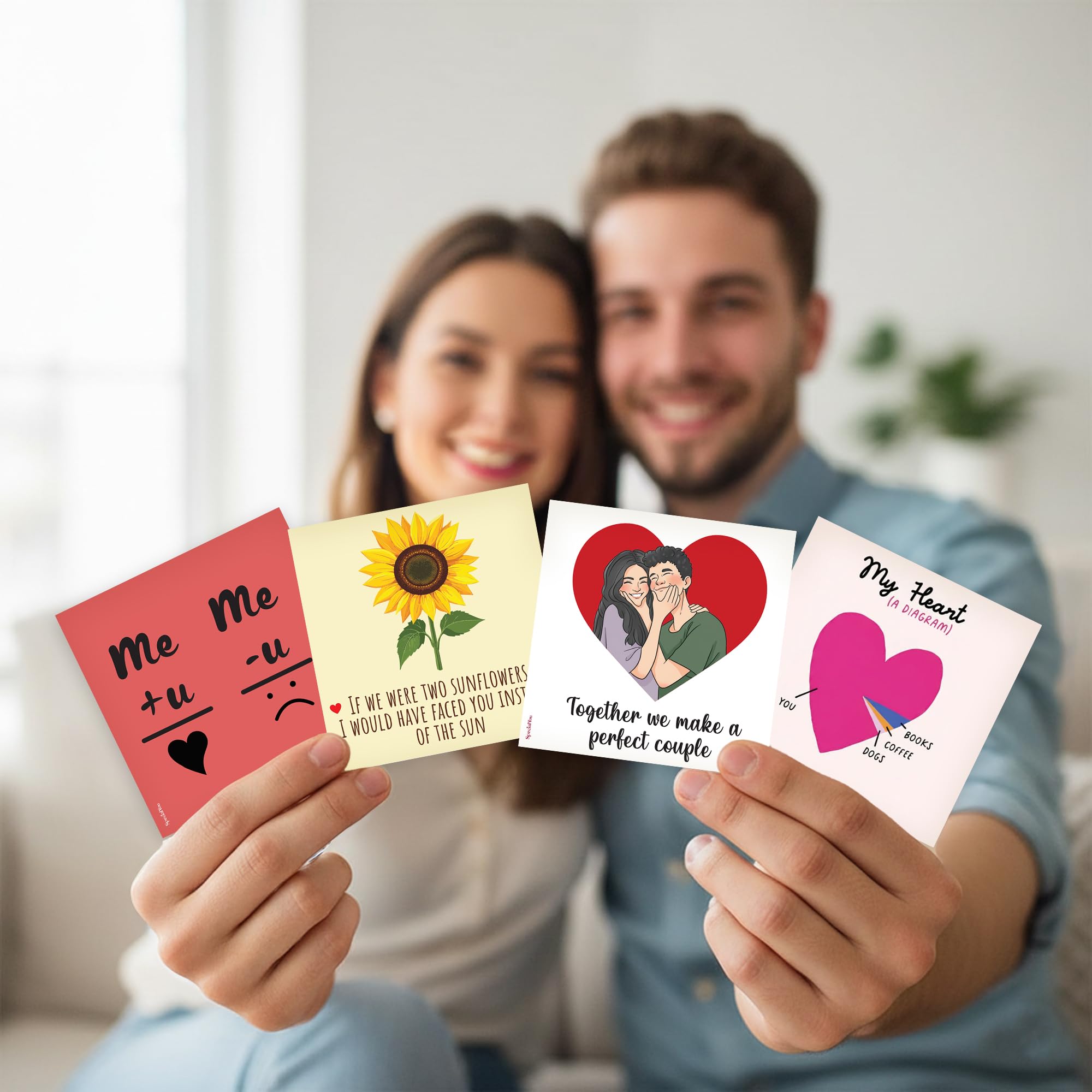 48Pcs Printed Love Cards for Valentine's Day