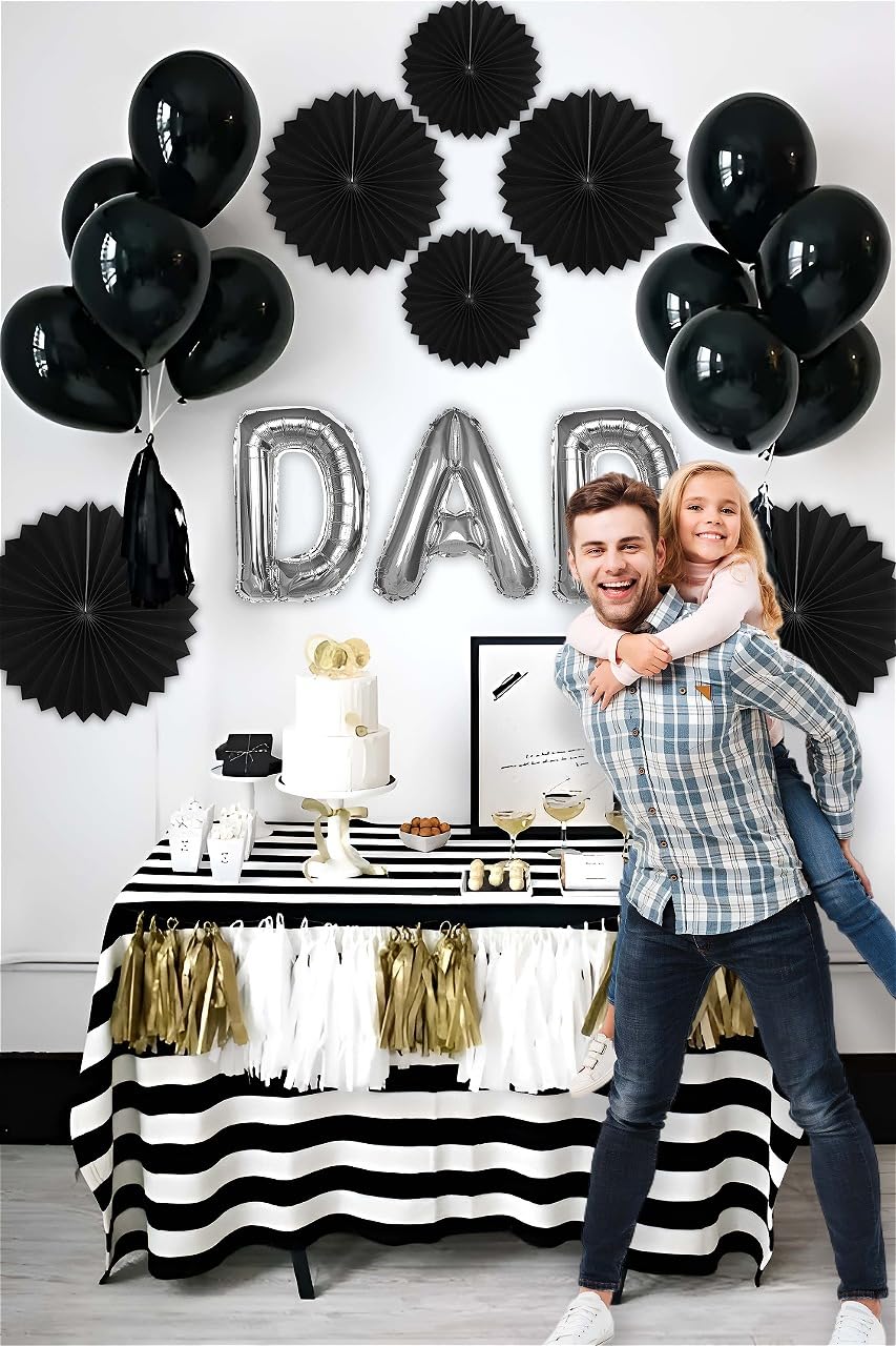 Elegant Black Decor Kit for Dad's Special Day