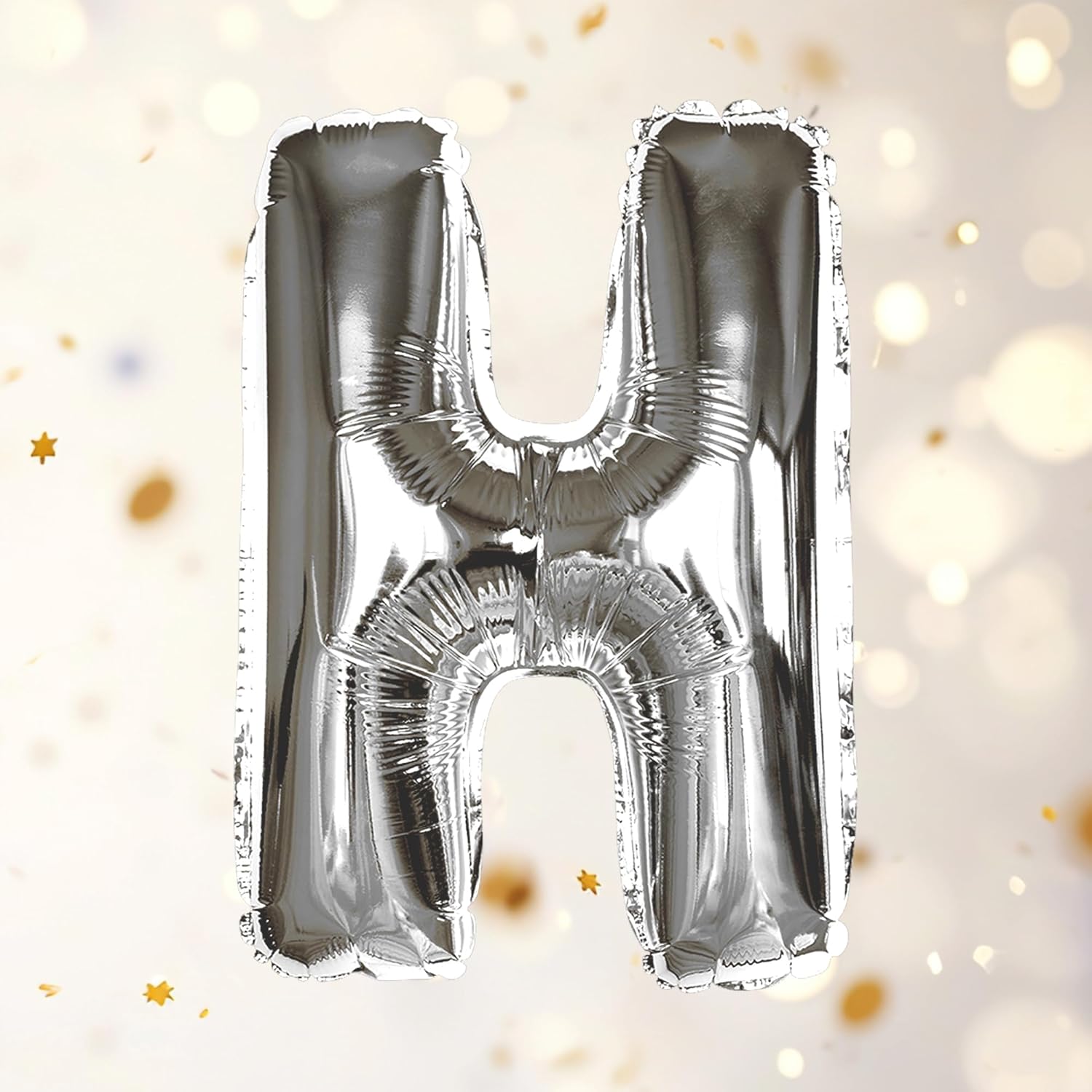 Silver H Letter Foil Balloon