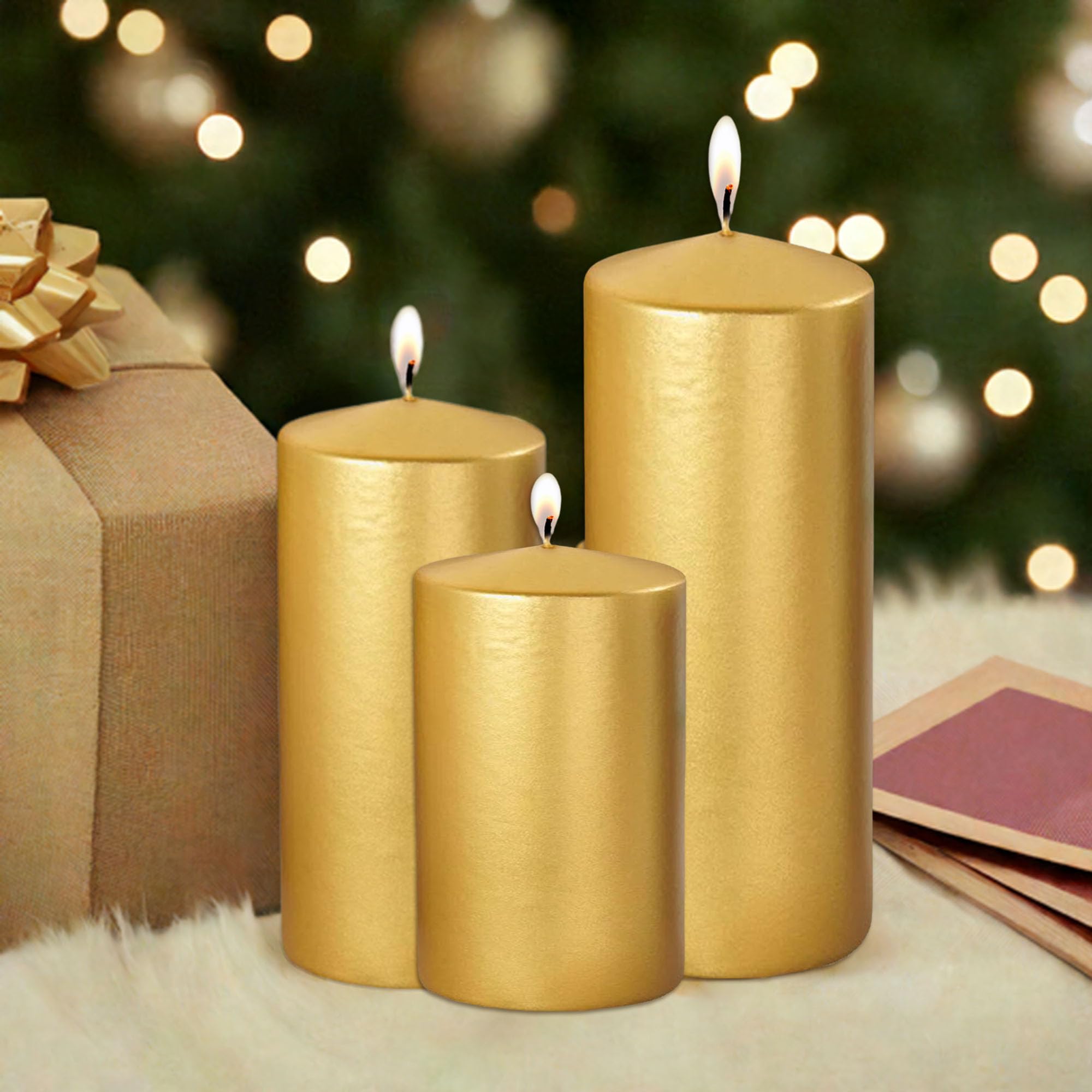 Golden Candles for Diwali