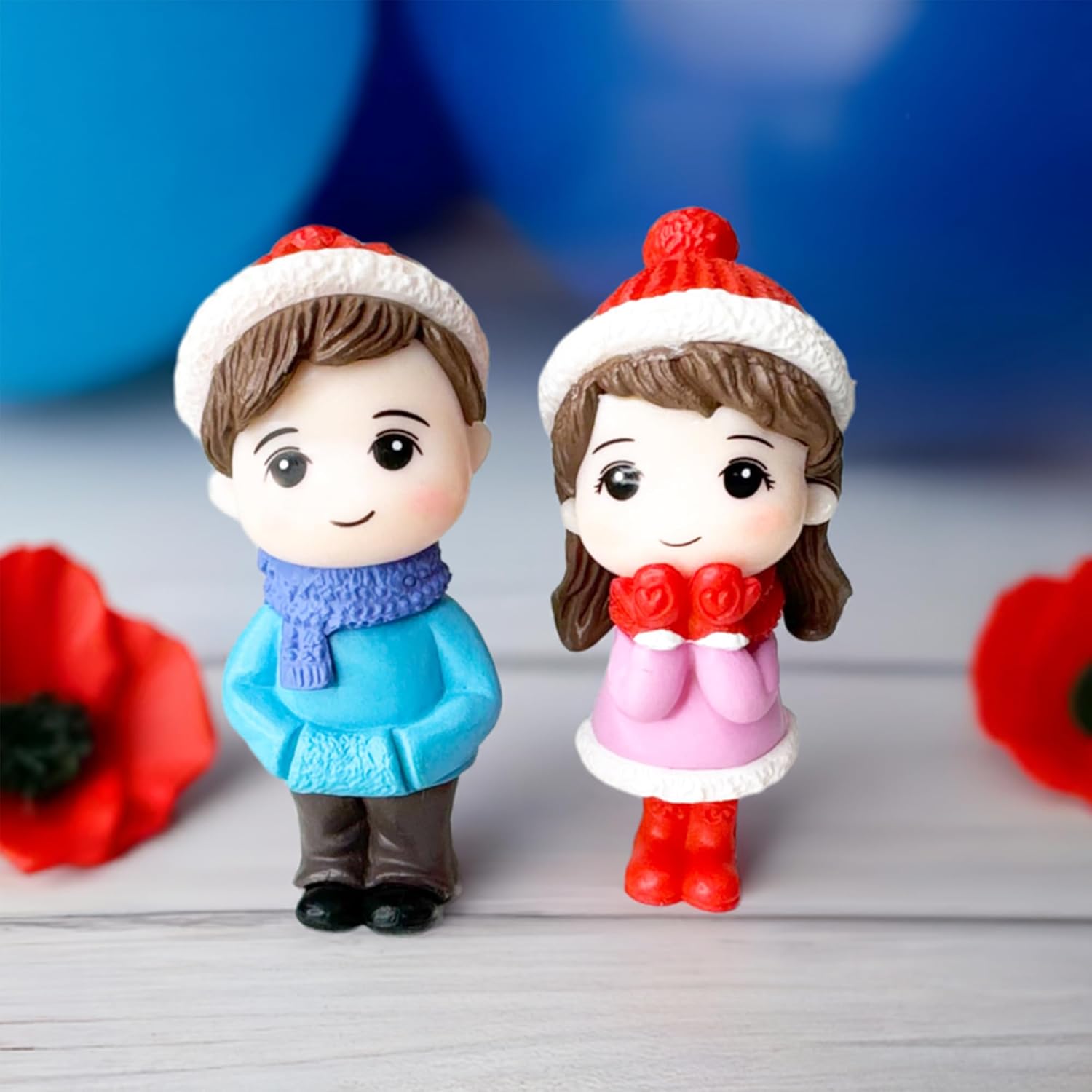 Winter couple Miniature