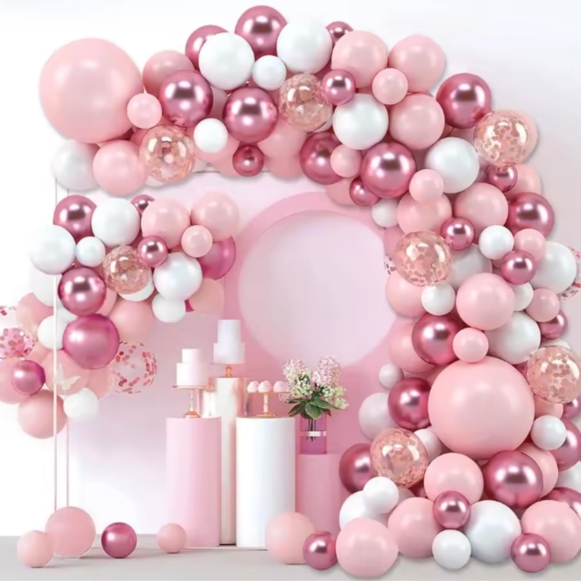 Pink & White Balloons Decoration Kit - Special You