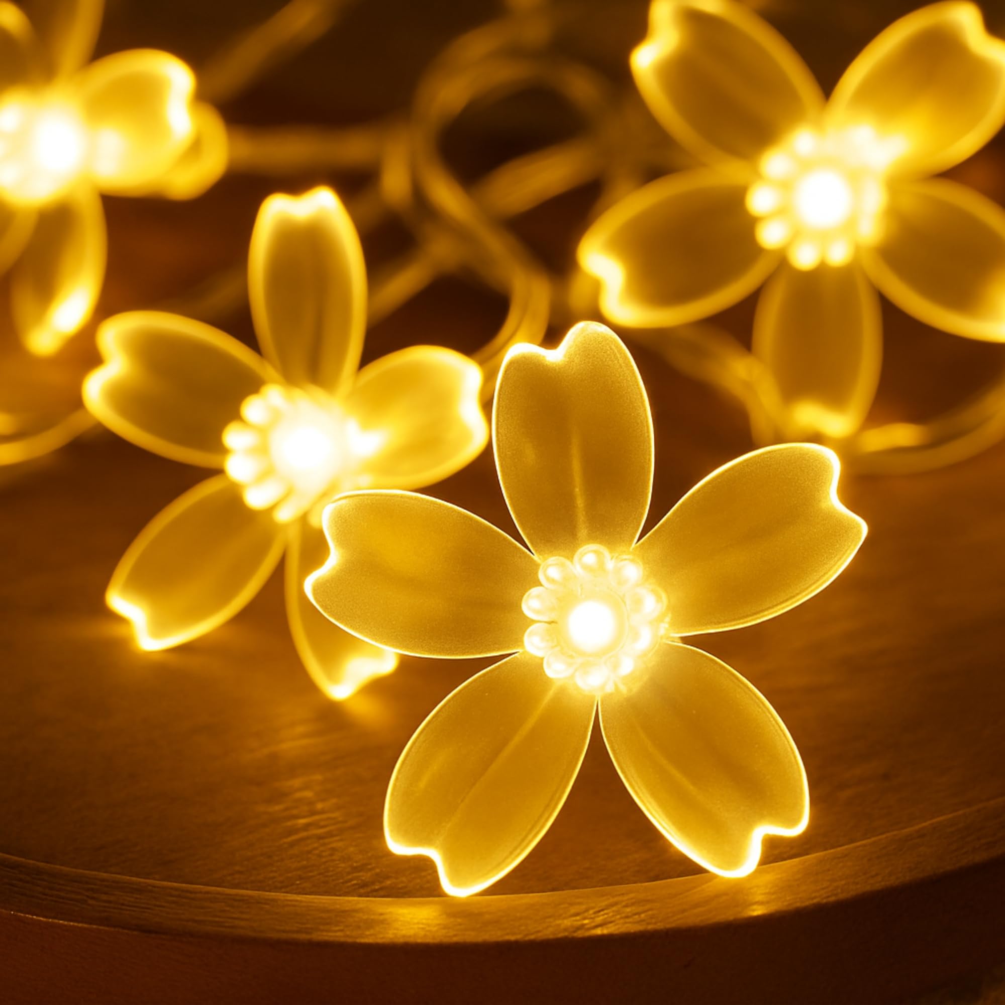 Golden Blossom Fairy light