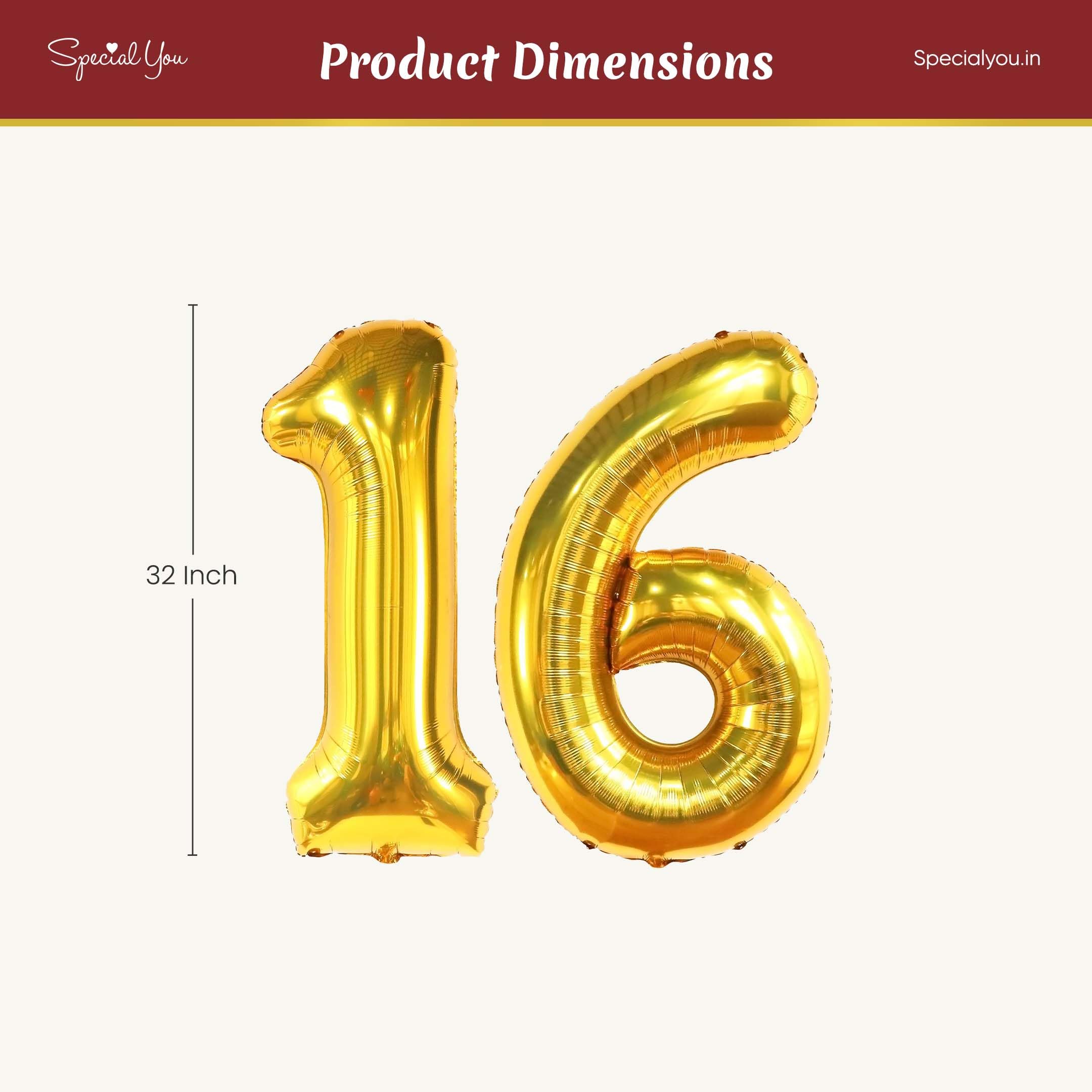 Stunning Gold and white 16th Birthday Kit