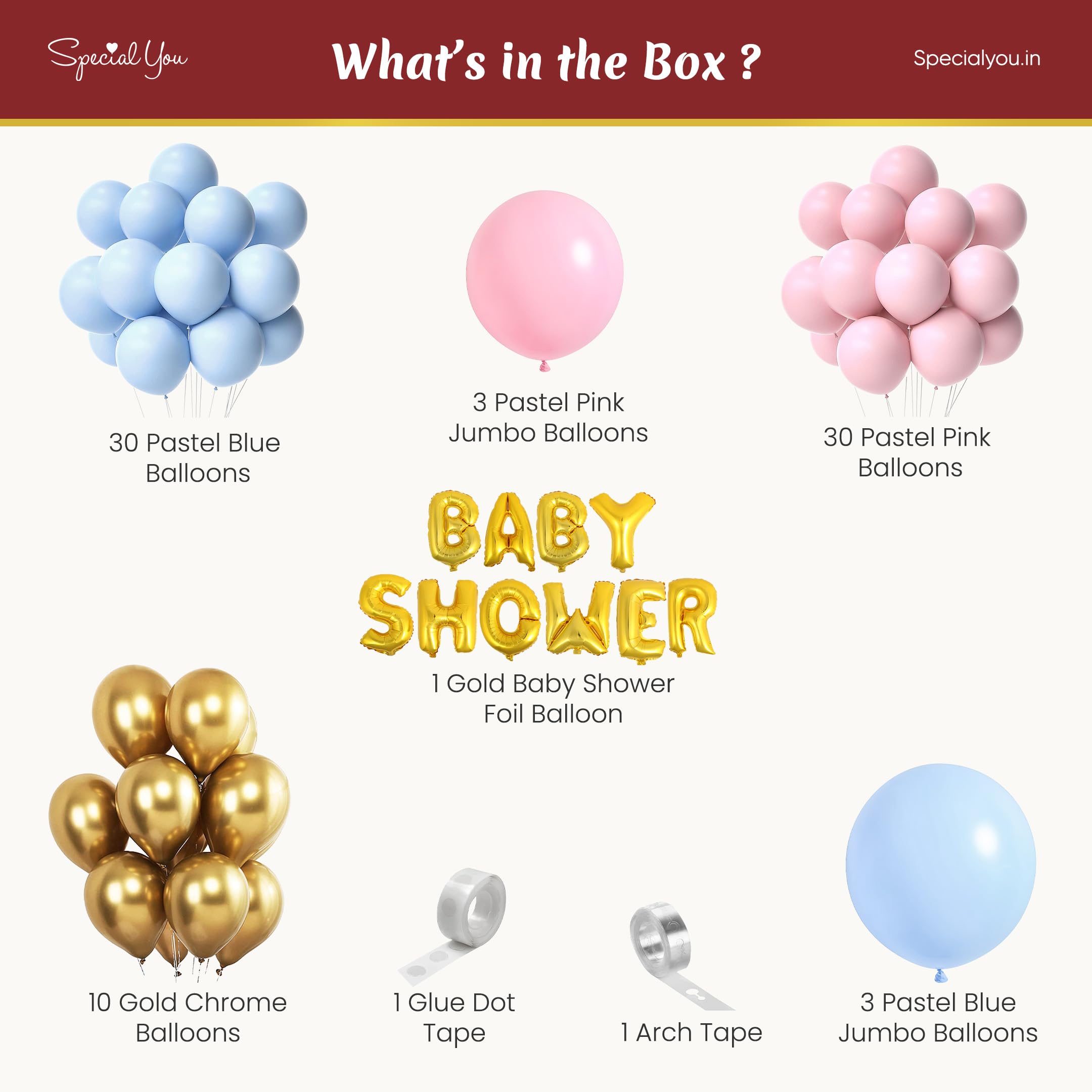 Cherished Baby shower DIY Decor kit