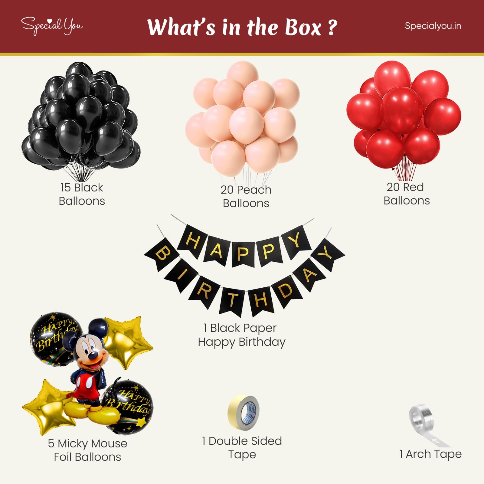 Mickey mouse theme birthday decor