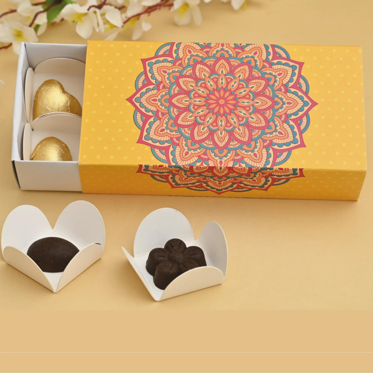 Pack of 10 Sliding Box for Chocolate Packing Kit
