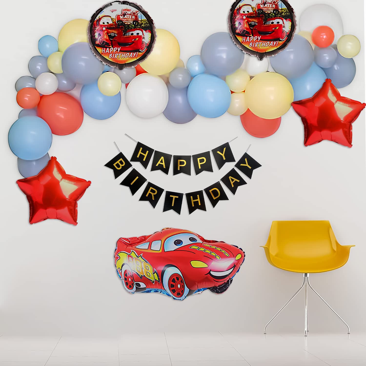 Exploring the worlds of car Theme DIY Birthday Kit