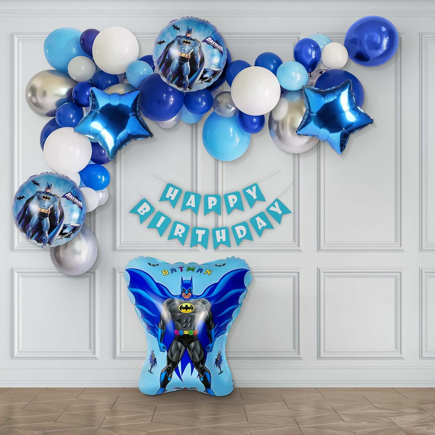 Batman Theme DIY Birthday Decoration Kit