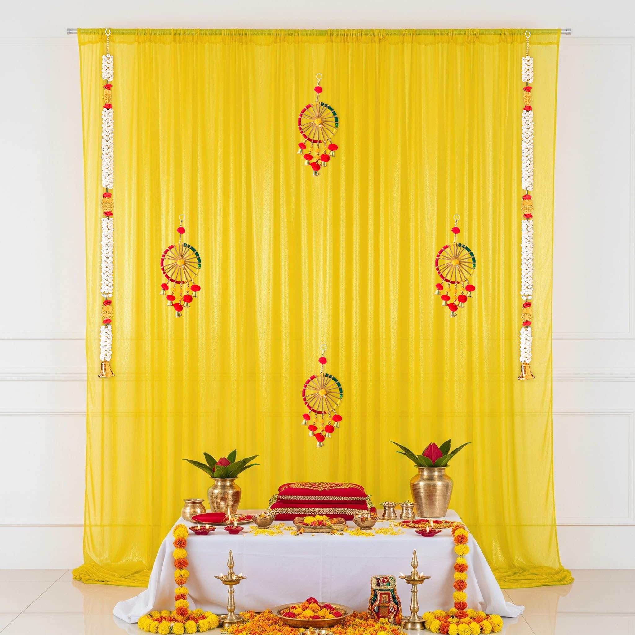Mandir backdrop cloth