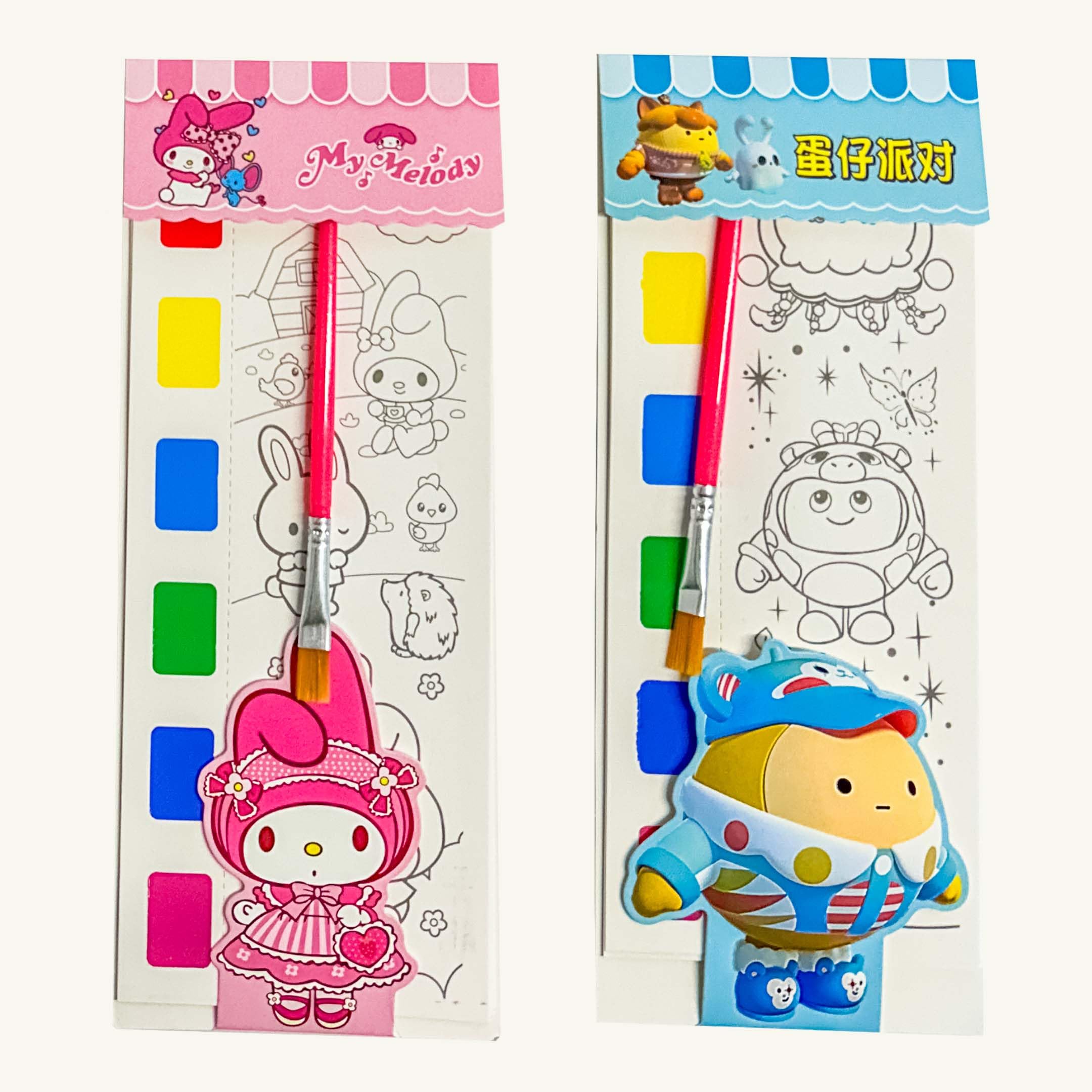 Hello Kitty Watercolor Painting Sheets