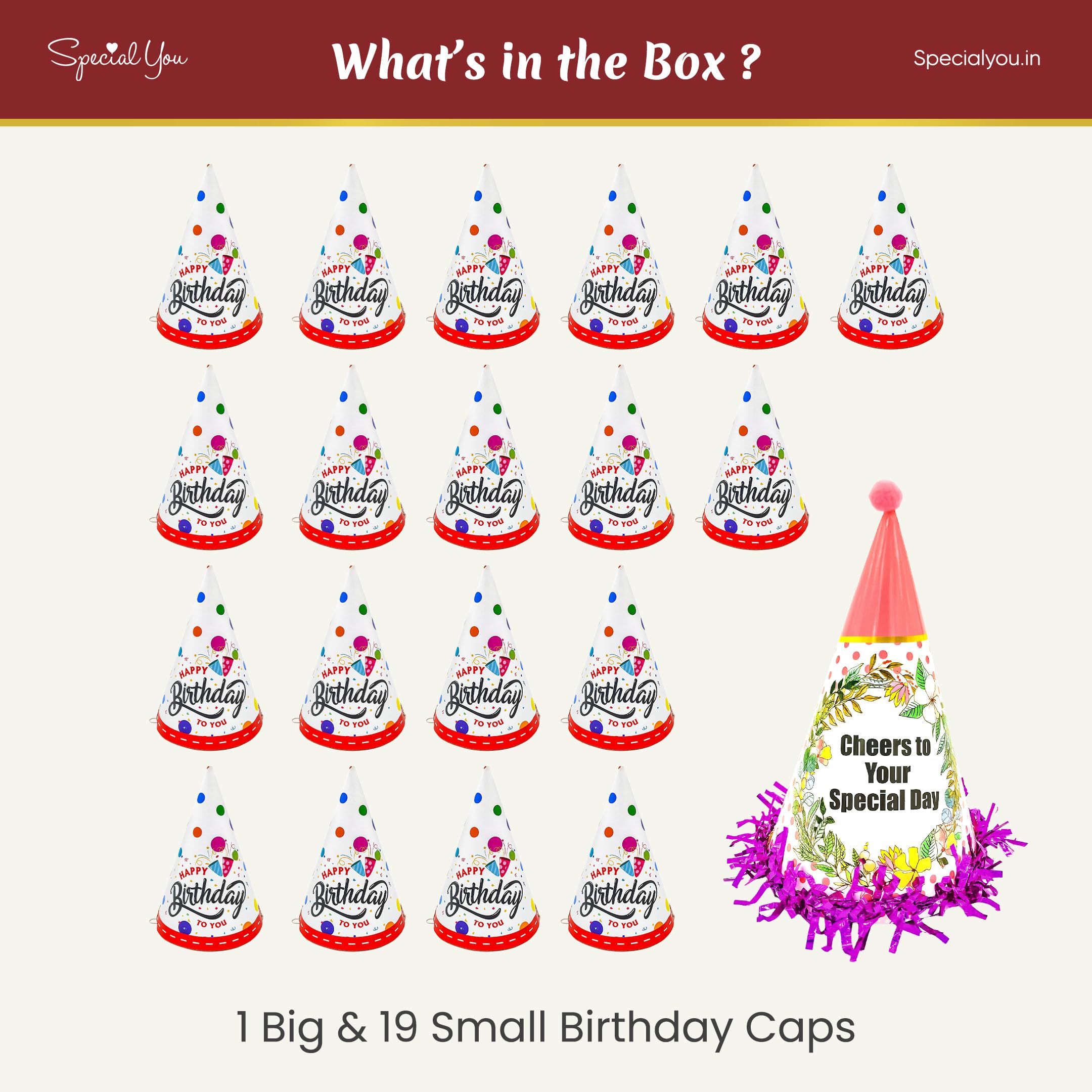 20 birthday caps