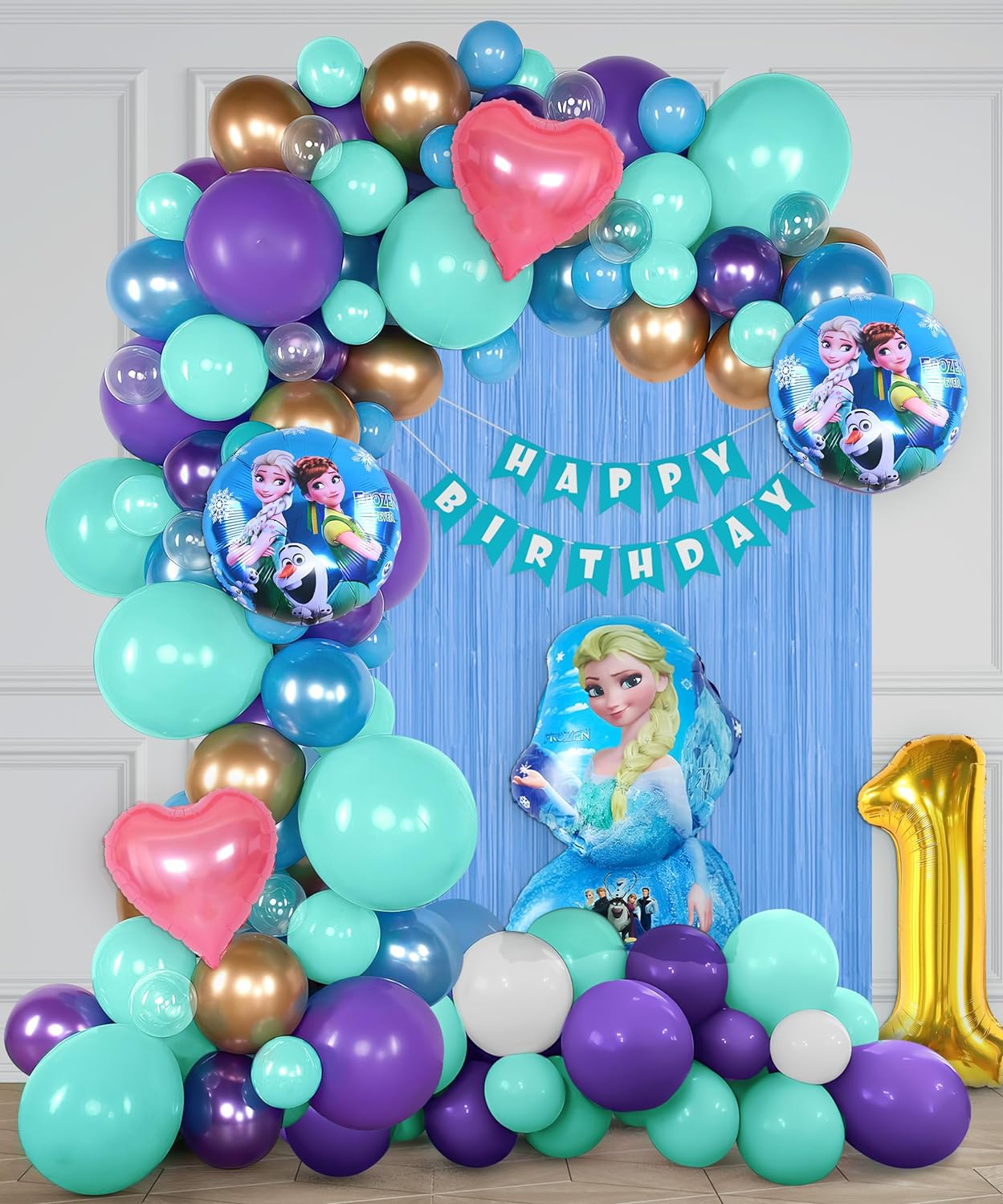 Frozen Elsa's 1st Birthday Party Decoration Kit