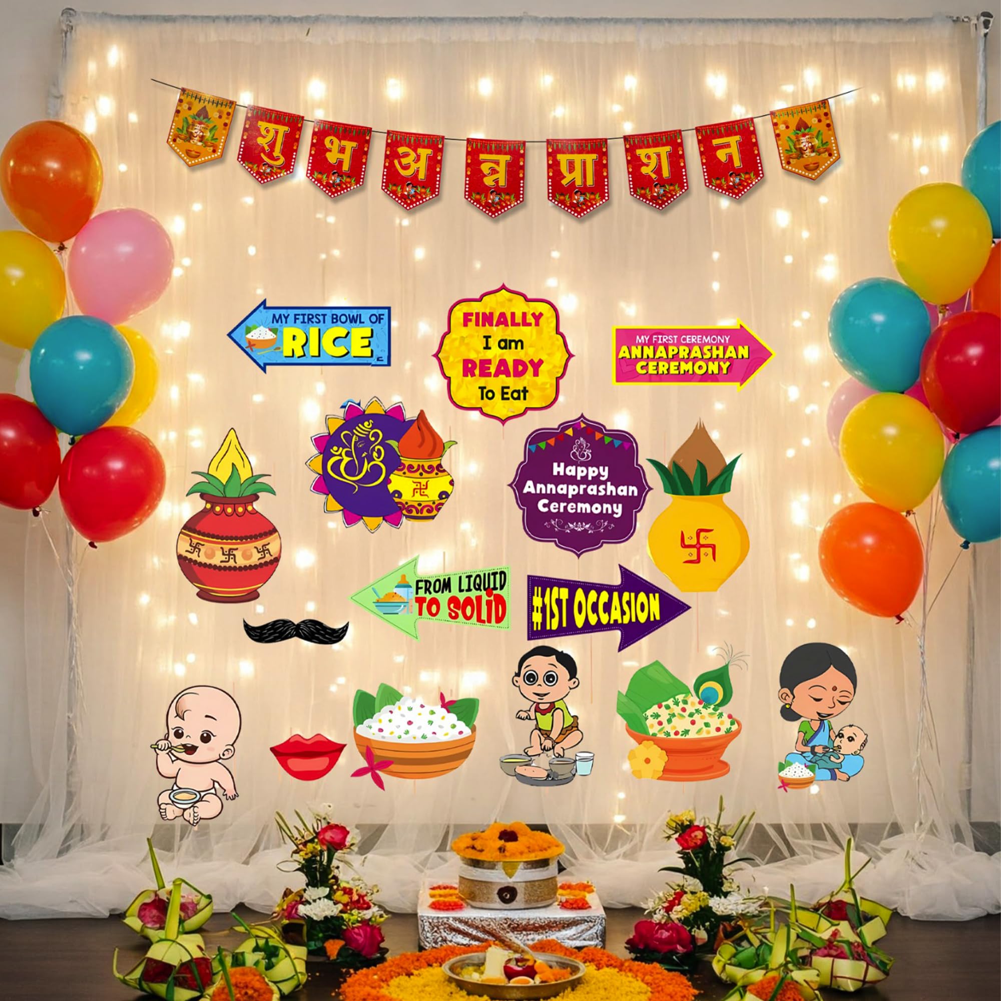 Traditional Annaprashan Decoration Items