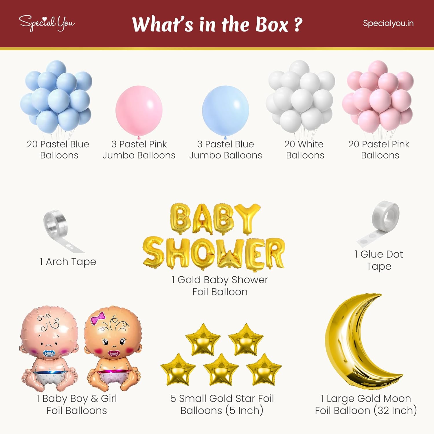 "Tender Tones DIY Baby shower Decor kit