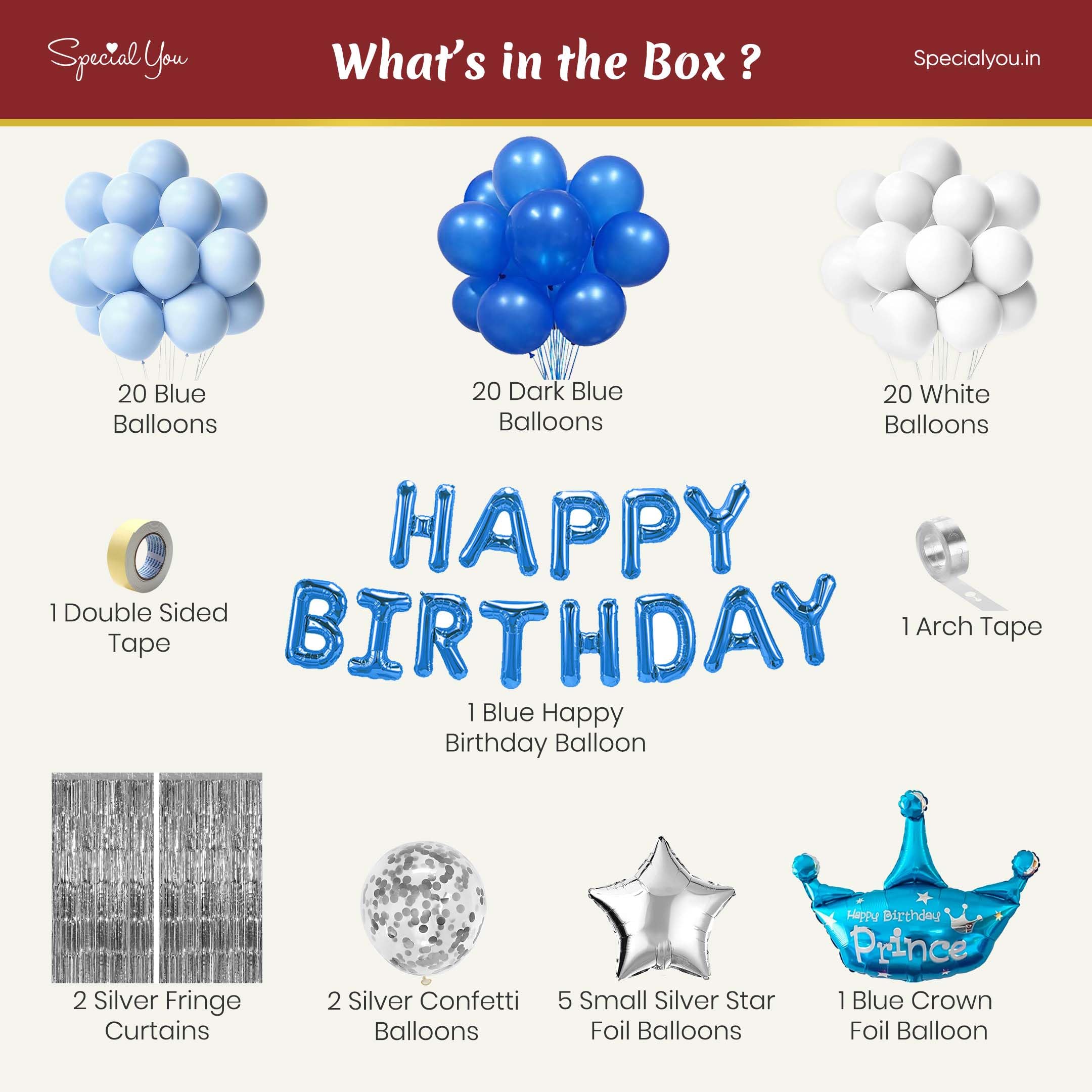 Starring a crown Prince DIY Birthday Kit